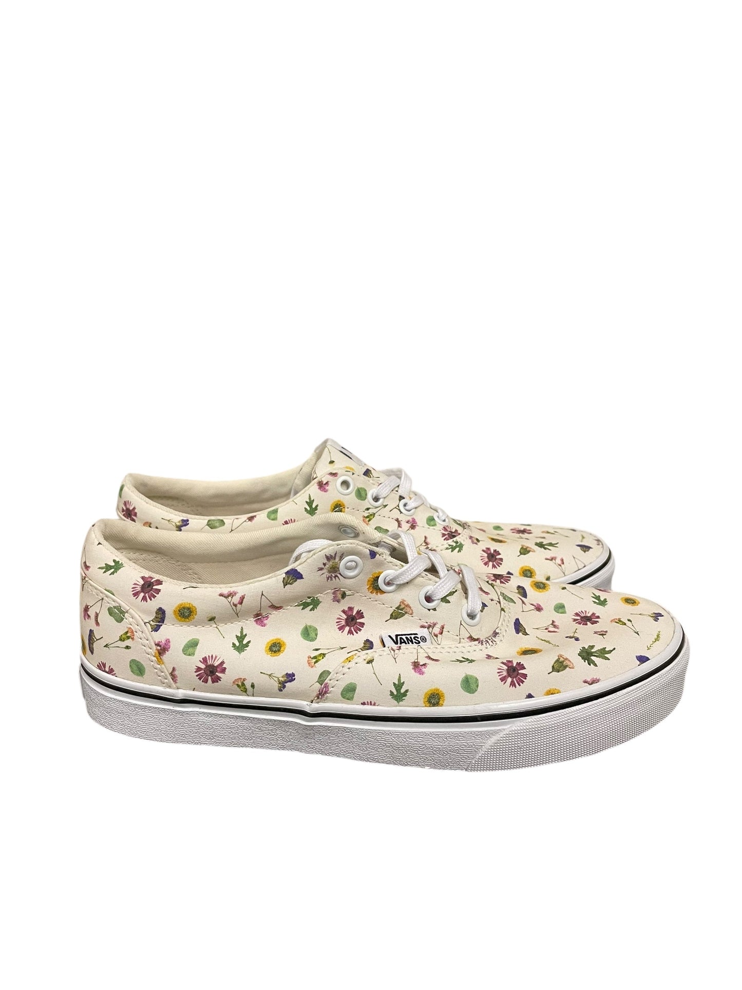 Shoes Sneakers By Vans In Floral Print, Size: 9.5