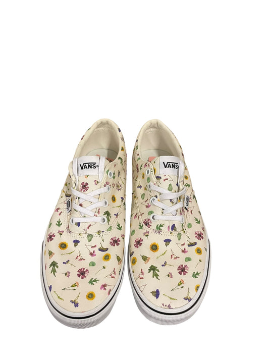 Shoes Sneakers By Vans In Floral Print, Size: 9.5