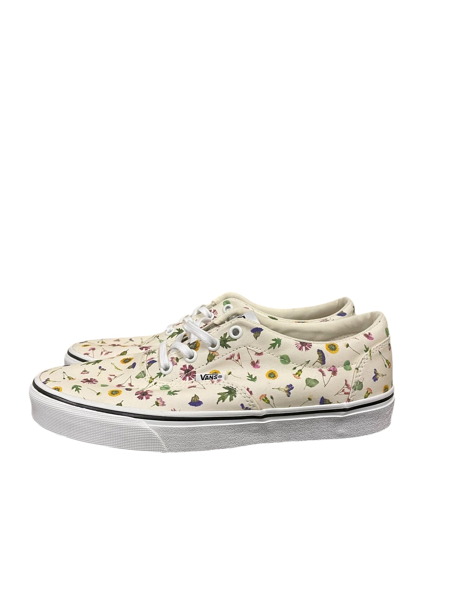 Shoes Sneakers By Vans In Floral Print, Size: 9.5