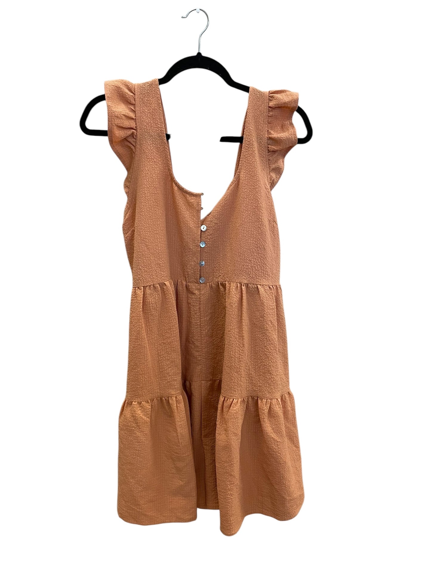 Romper By Pink Lily In Orange, Size: Xl