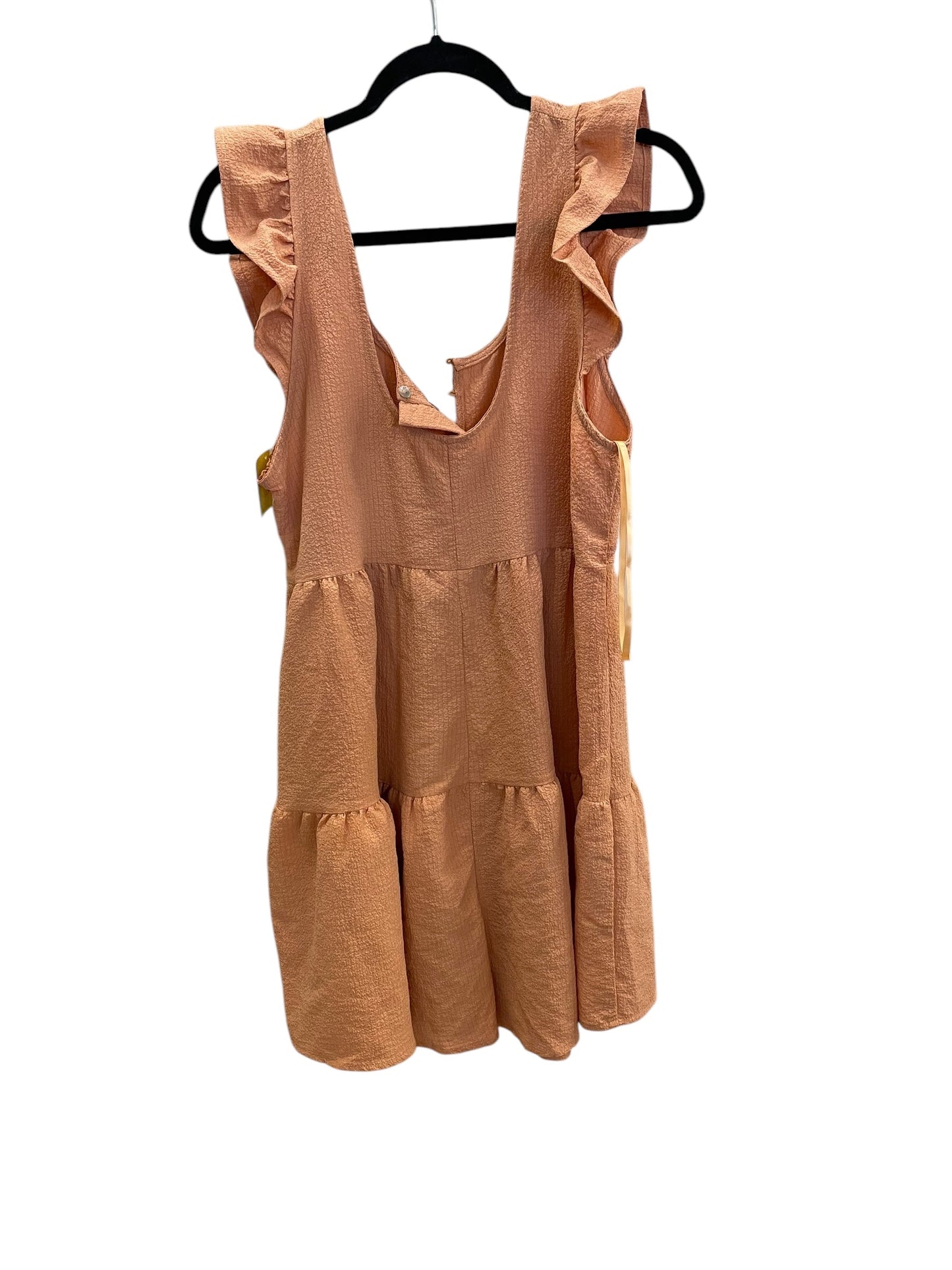 Romper By Pink Lily In Orange, Size: Xl