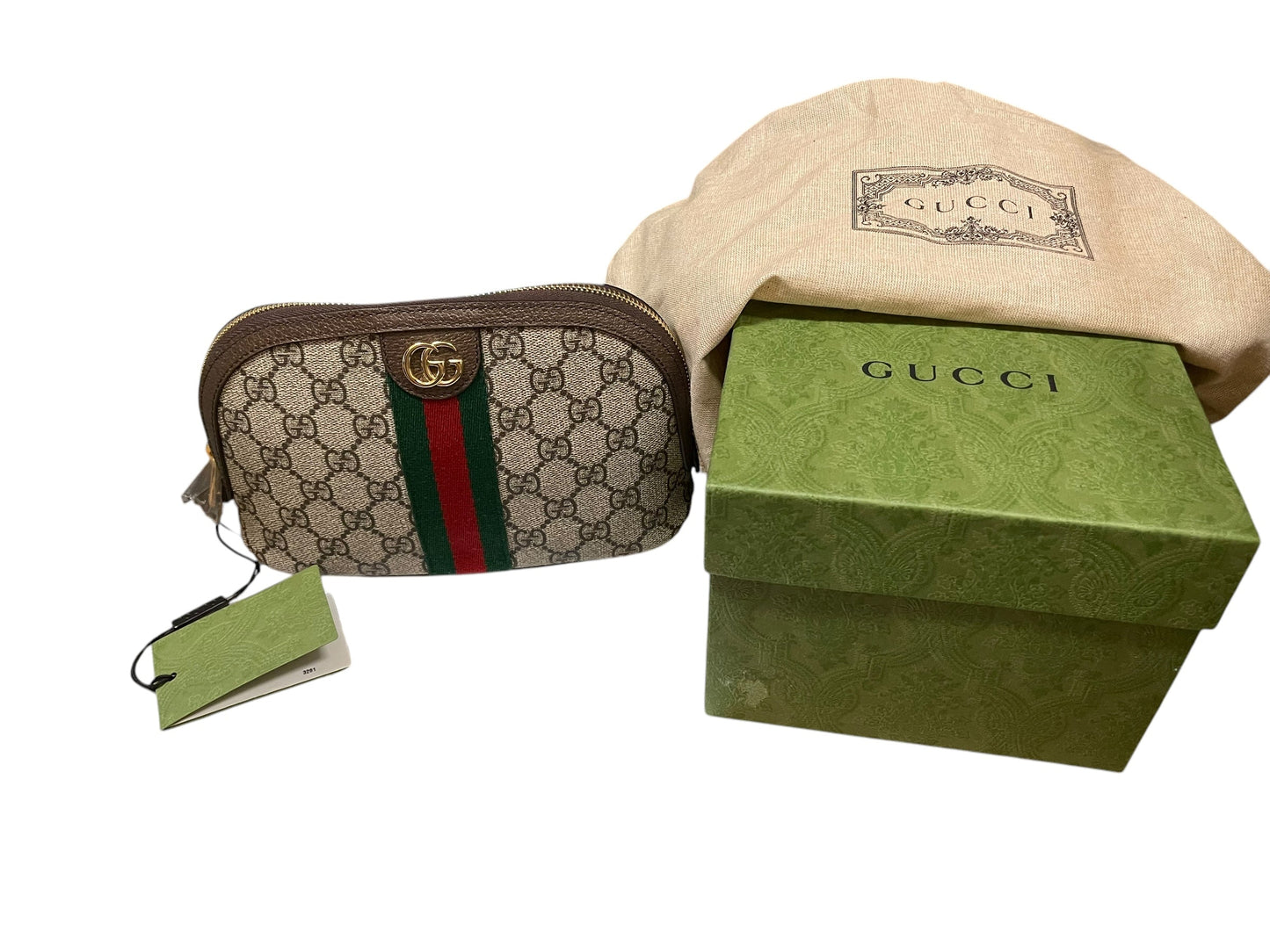 Makeup Bag Luxury Designer By Gucci, Size: Large