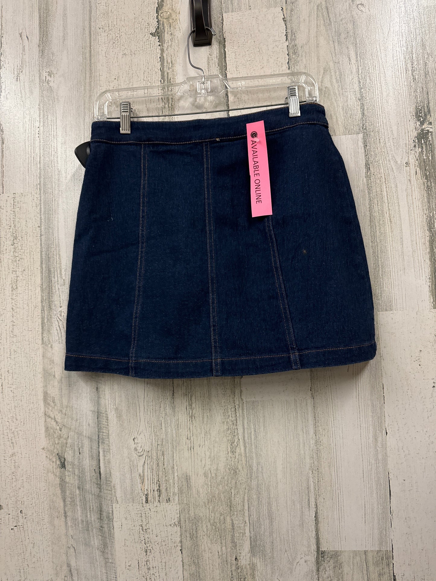 Blue Denim Skirt Mini & Short Cotton Candy, Size 8