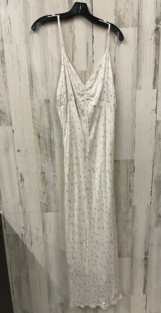 Cream Dress Casual Maxi Wild Fable, Size L