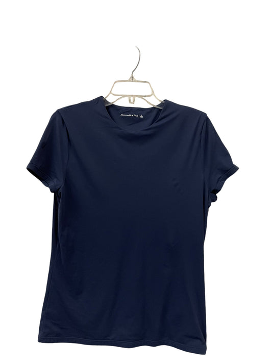 Top Short Sleeve By Abercrombie And Fitch In Navy, Size: L