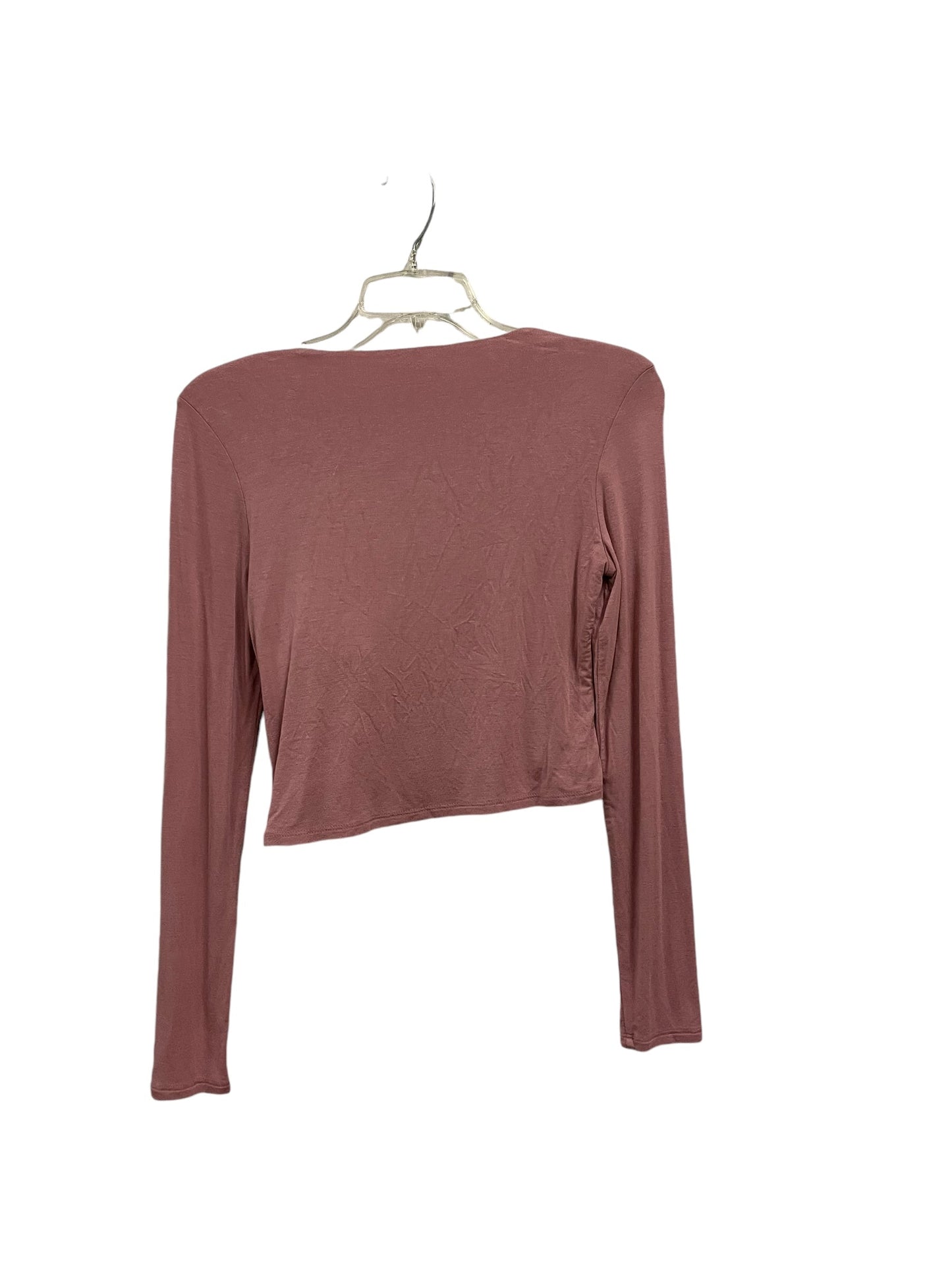 Top Long Sleeve Basic By Bar Iii In Pink, Size: S