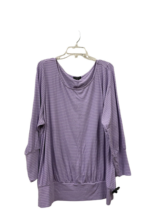 Top Long Sleeve By Lane Bryant In Purple, Size: 4x