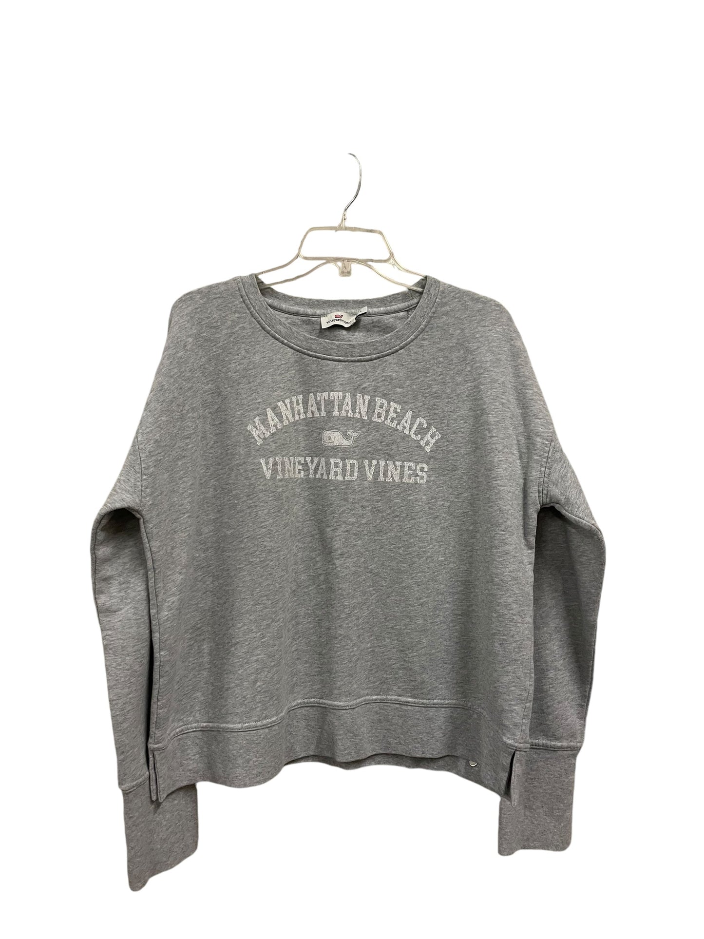 Sweatshirt Crewneck By Vineyard Vines In Grey, Size: L