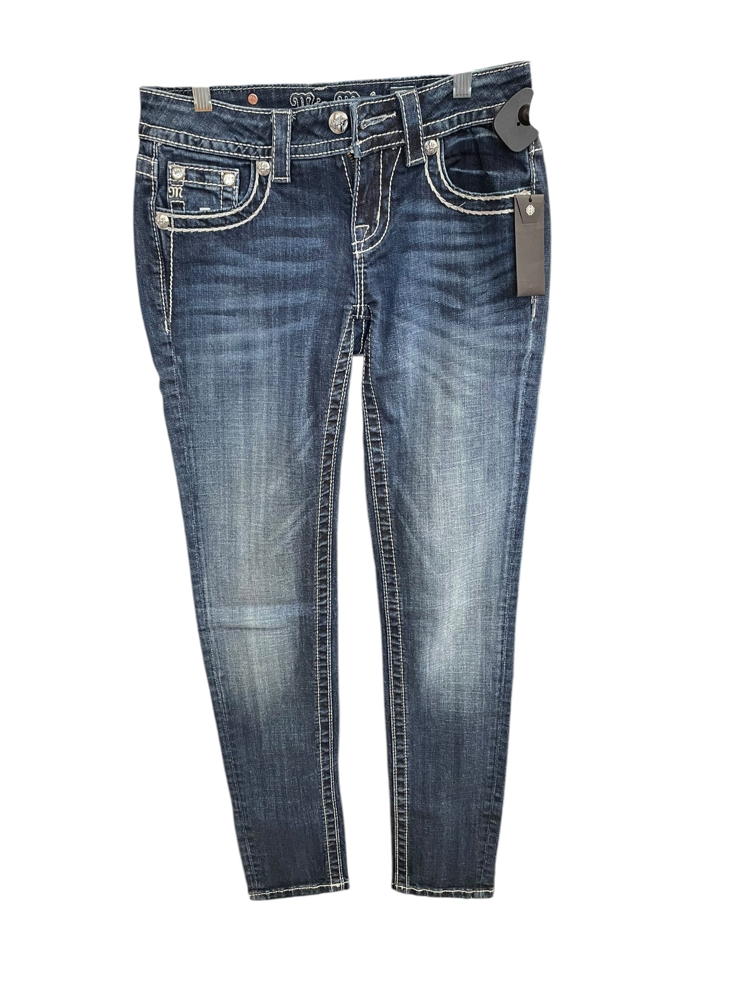 Jeans Skinny By Miss Me In Blue Denim, Size: 2