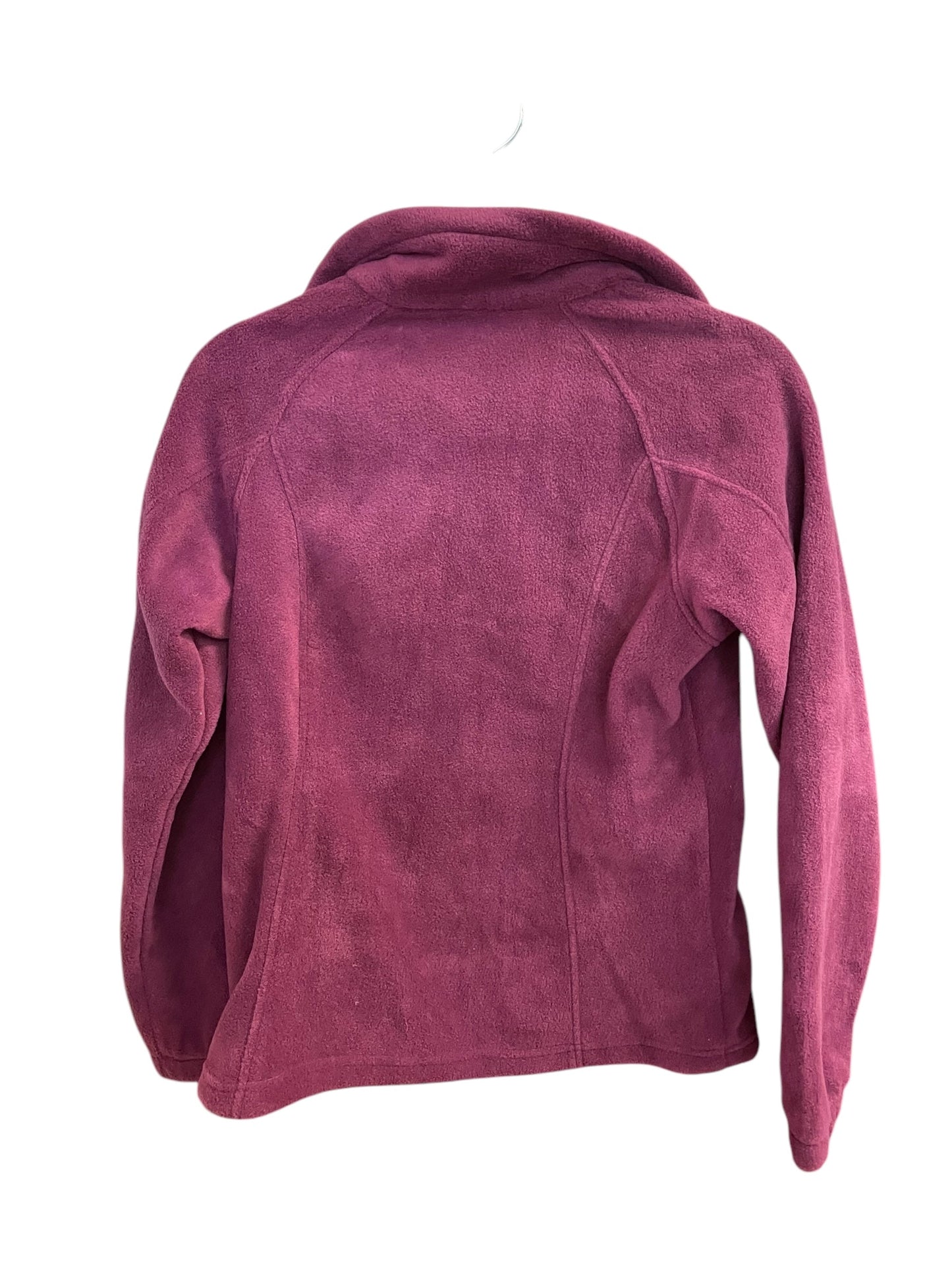 Jacket Fleece By Columbia In Maroon, Size: S