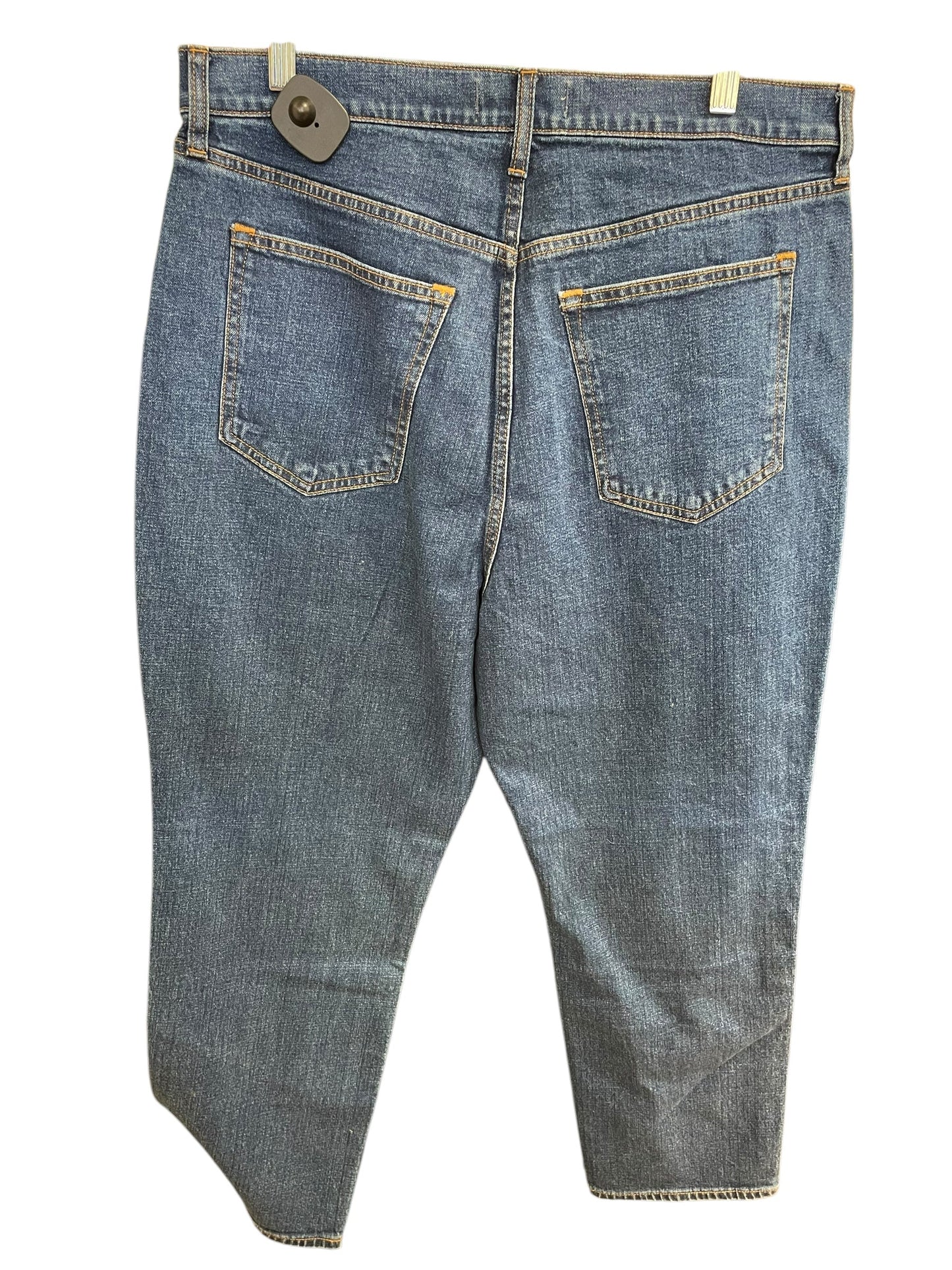 Jeans Straight By Abercrombie And Fitch In Blue Denim, Size: 16