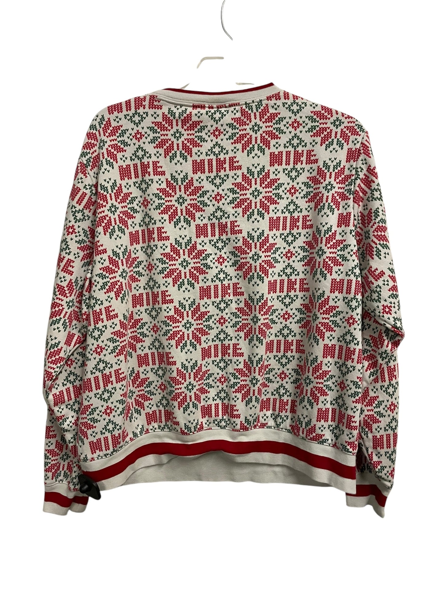 Sweatshirt Crewneck By Nike Apparel In Red, Size: M