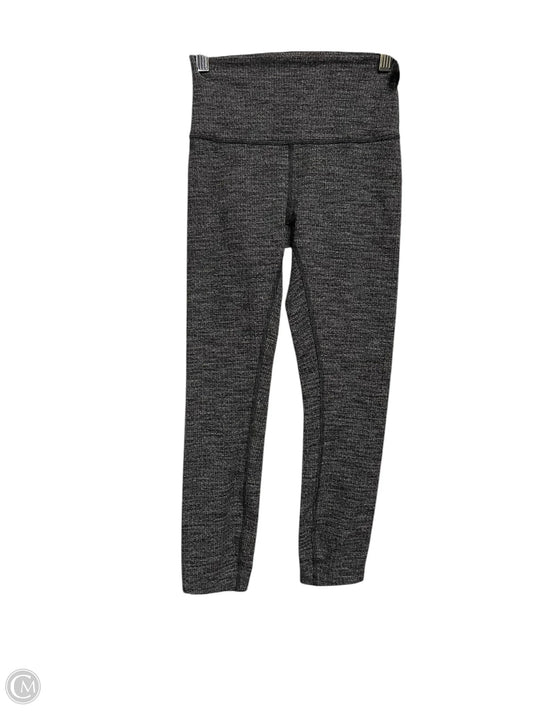 Athletic Capris By Lululemon In Grey, Size: 4