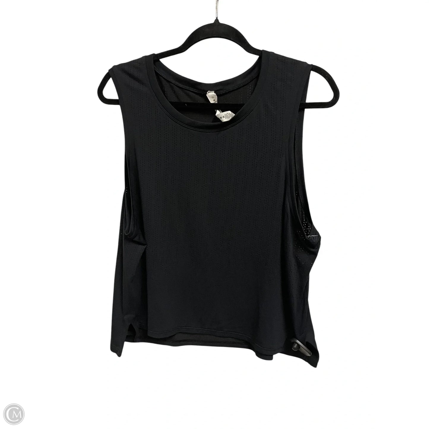 Athletic Tank Top By Lululemon In Black, Size: 12