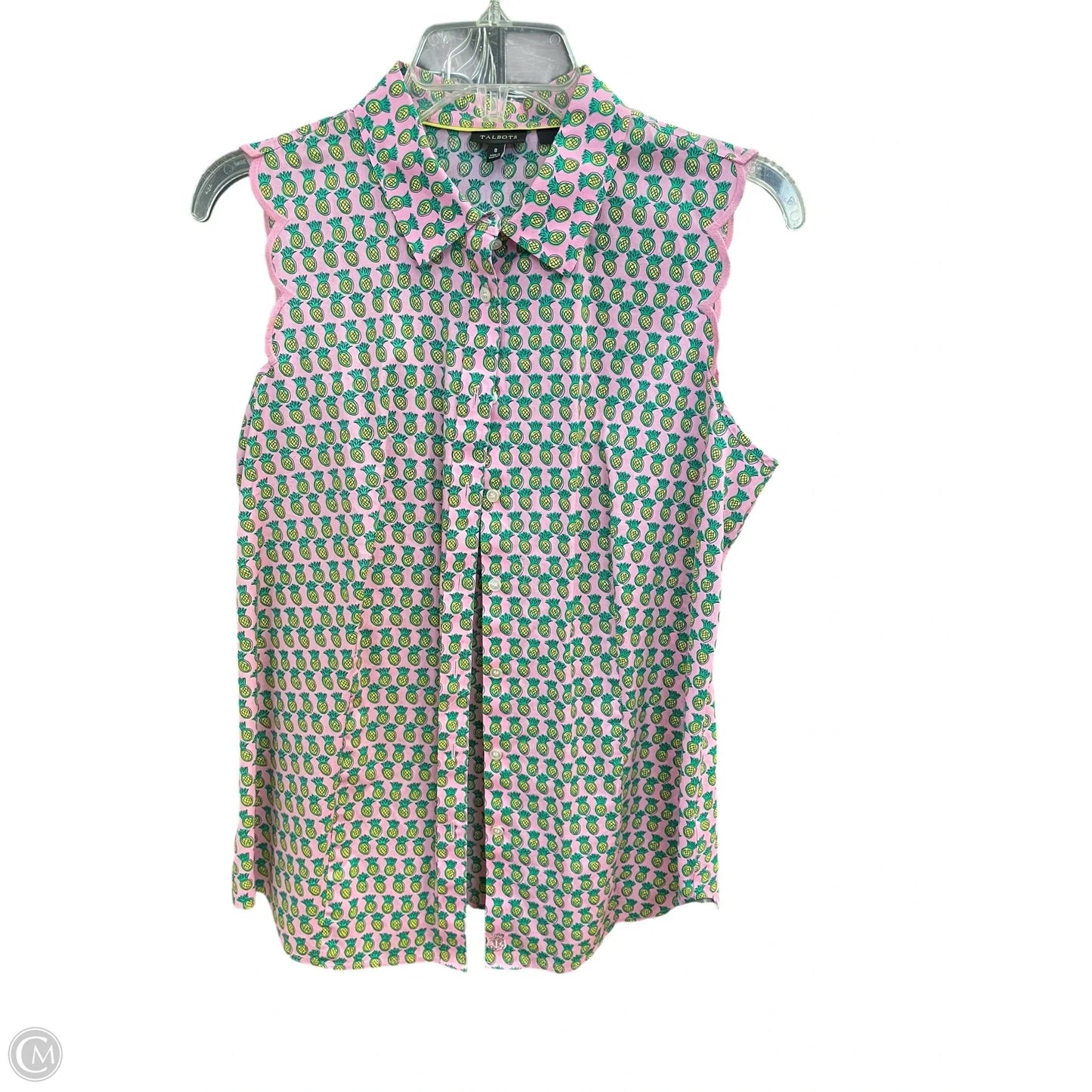 Top Sleeveless By Talbots In Pink, Size: M