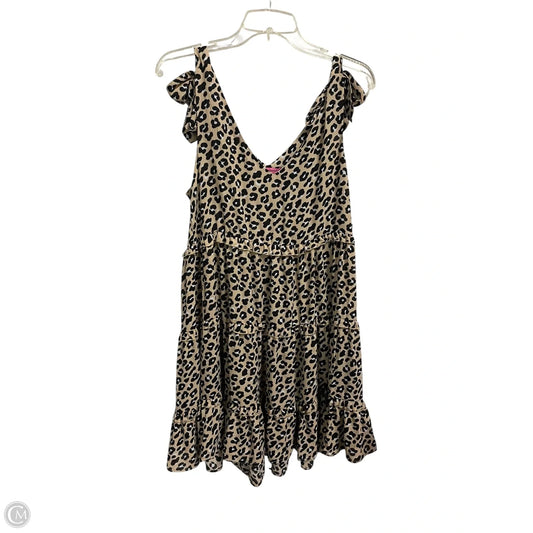 Dress Casual Short By Simply Southern In Animal Print, Size: S