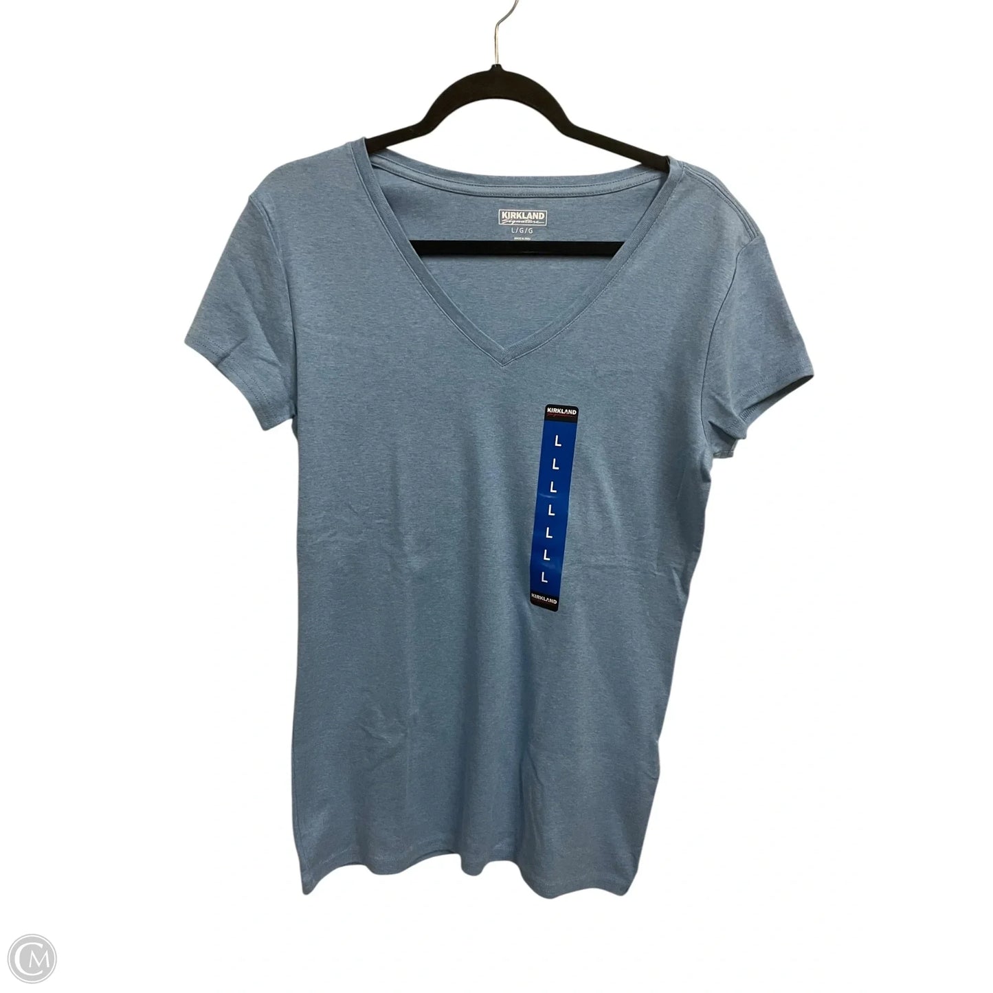 Top Short Sleeve Basic By Kirkland In Blue, Size: L