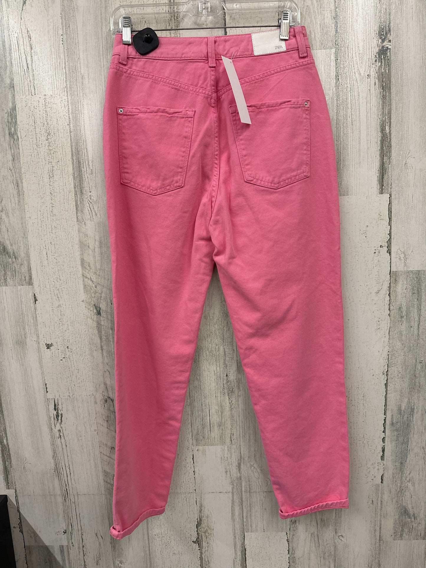 Pink Jeans Wide Leg Zara, Size 6