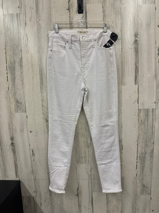 White Denim Jeans Skinny Madewell, Size 12