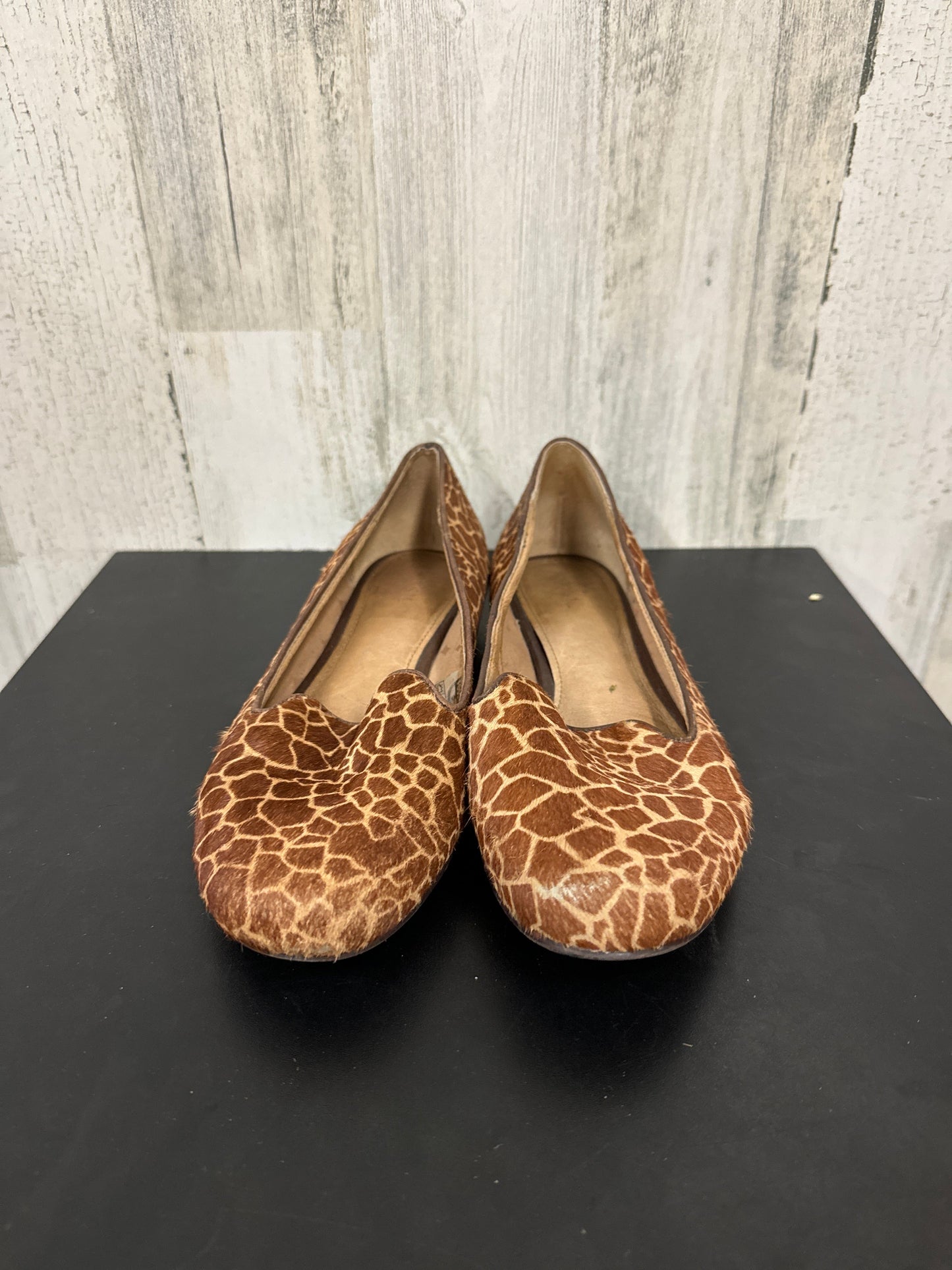 Animal Print Shoes Flats Fossil, Size 7.5
