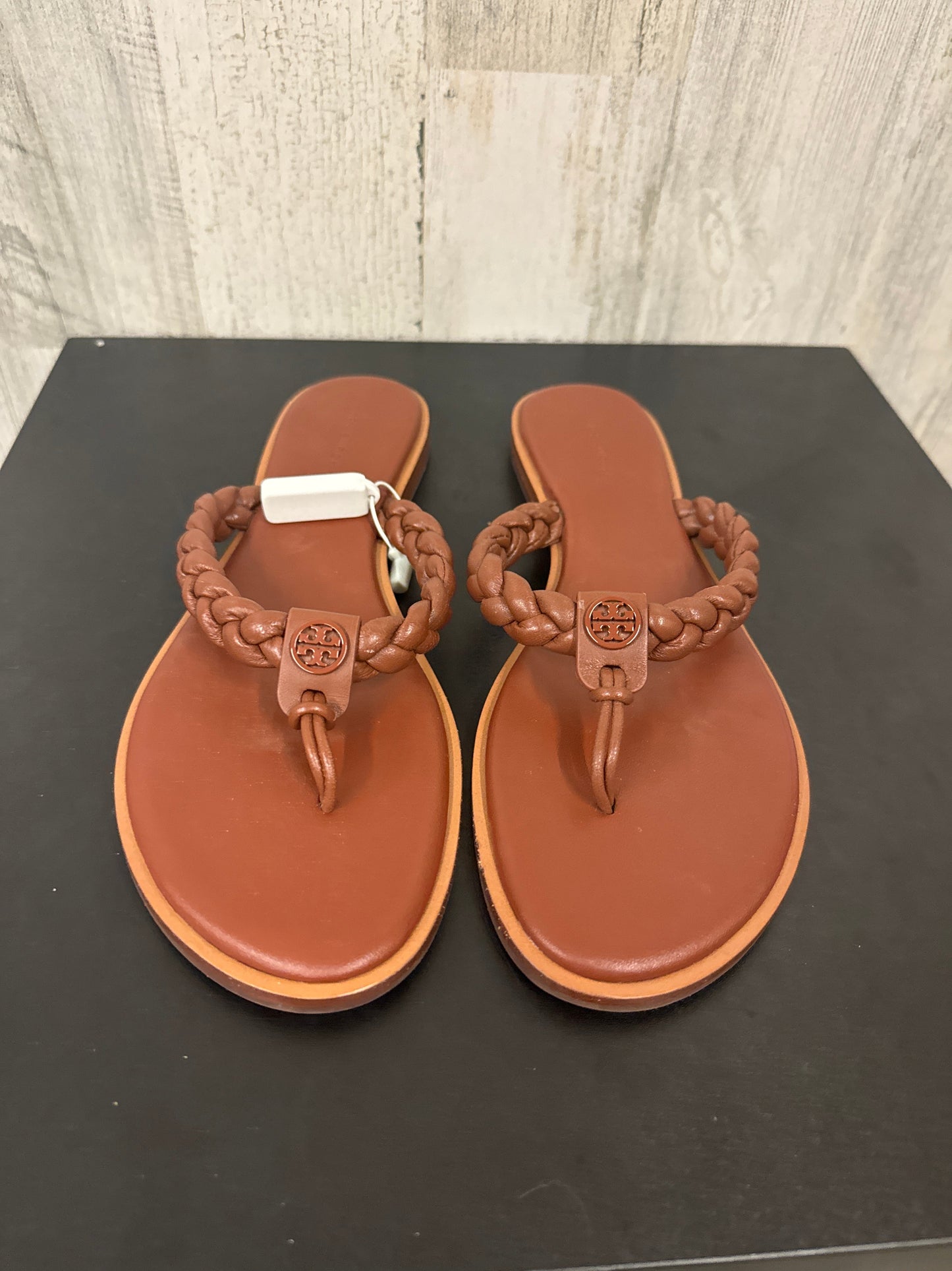 Brown Sandals Flats Tory Burch, Size 9.5