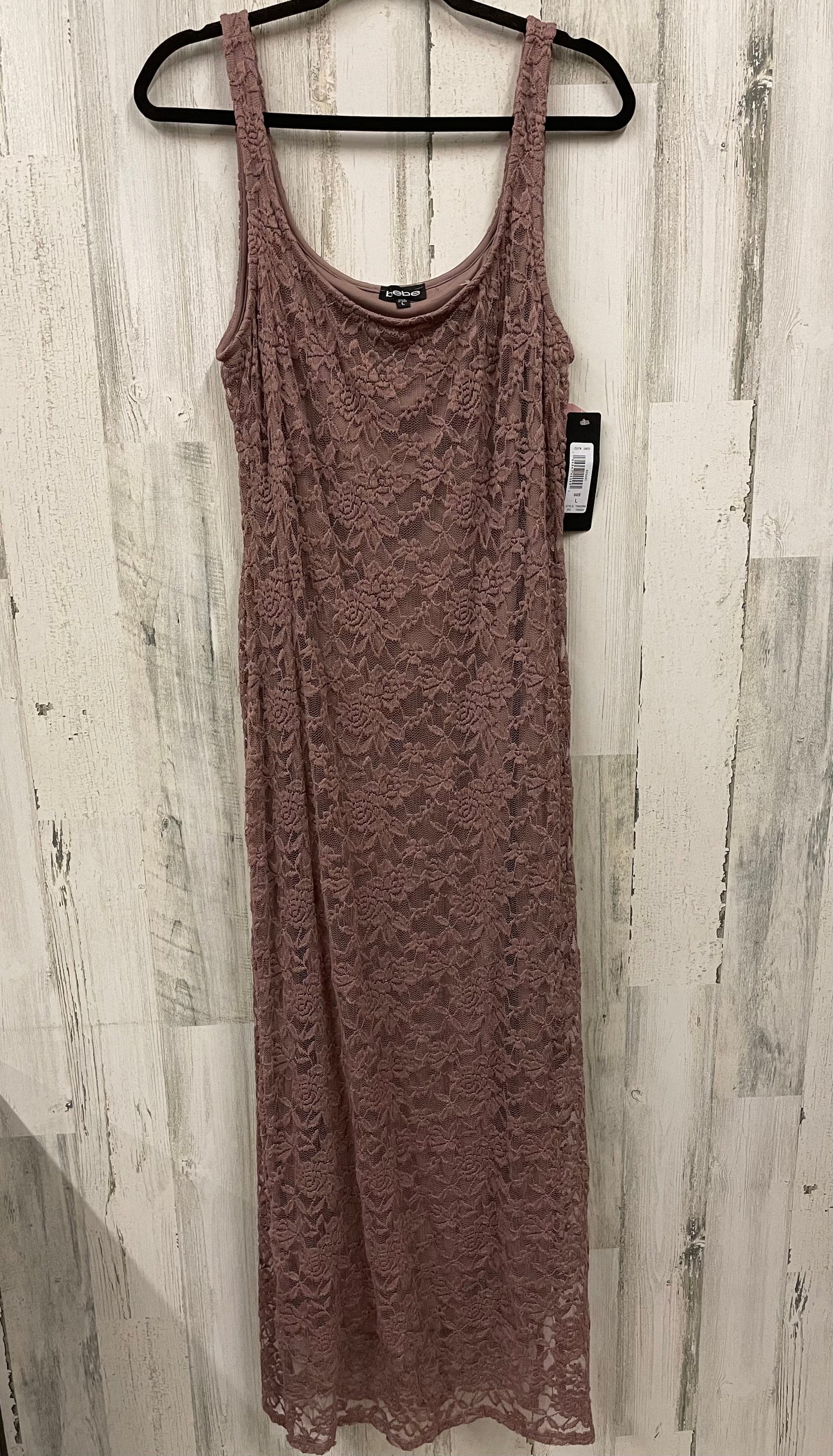 Dress Casual Midi By Bebe In Mauve, Size: L