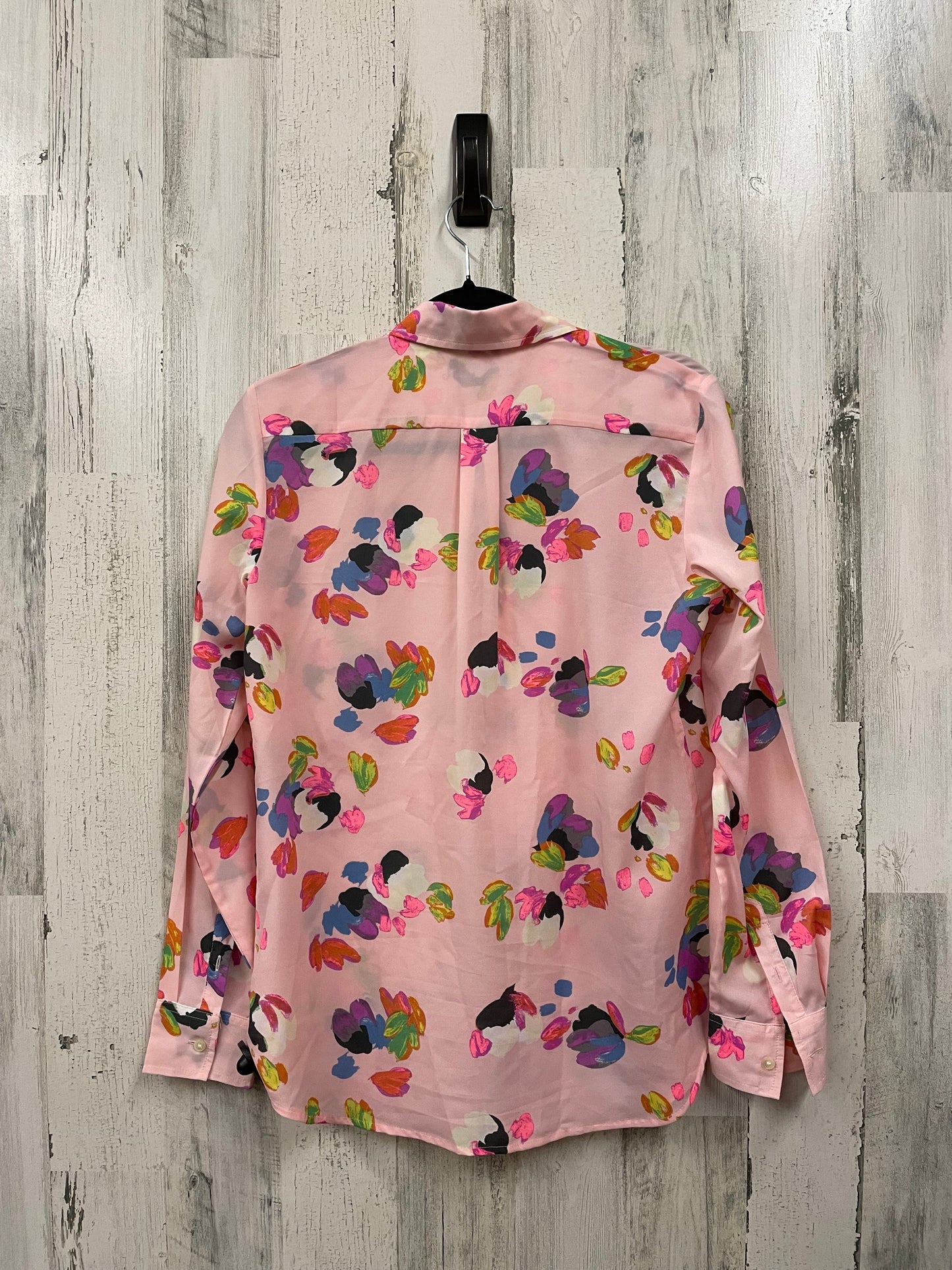 Top Long Sleeve By Banana Republic In Pink, Size: S