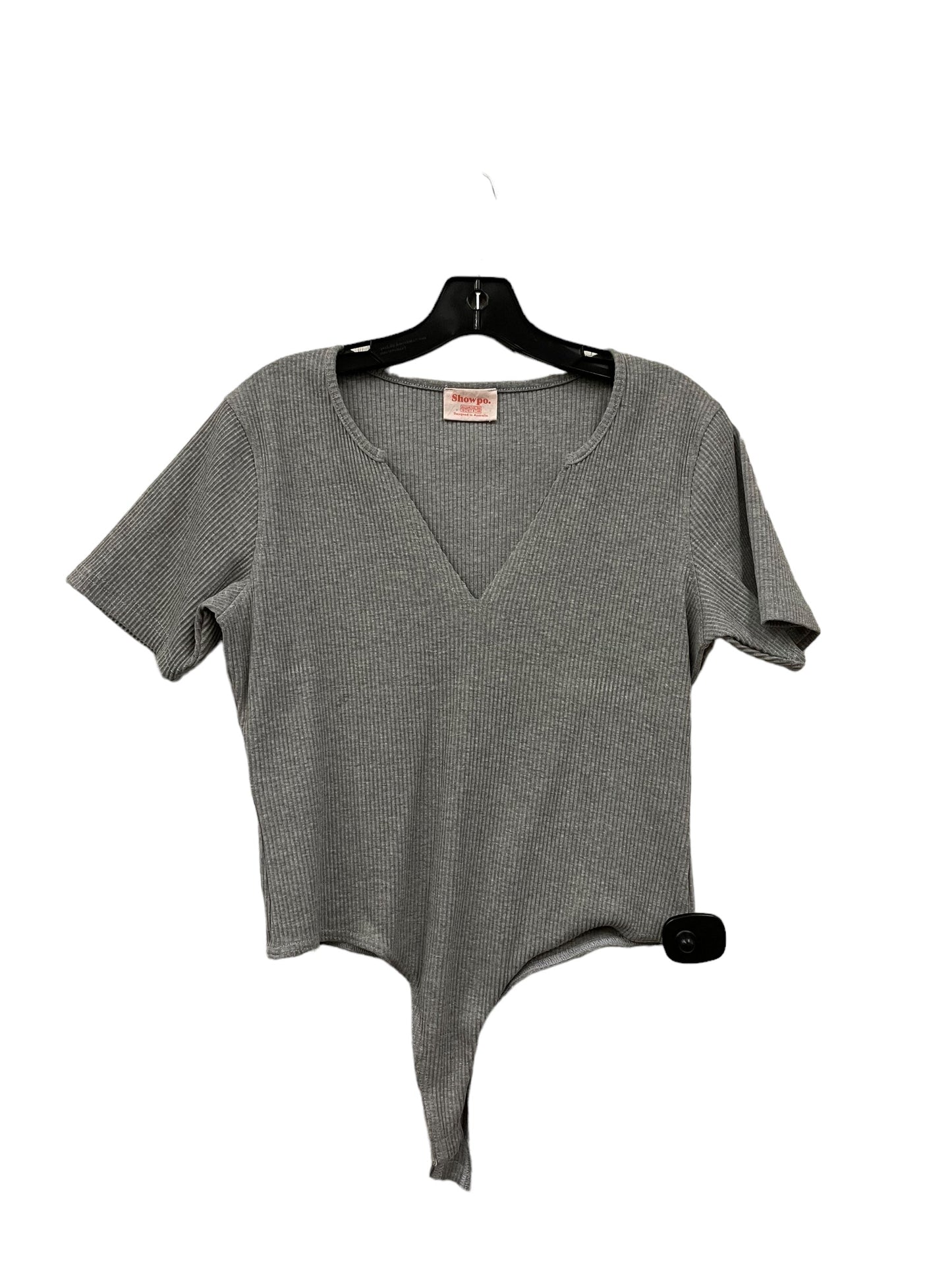 Bodysuit By Clothes Mentor In Grey, Size: 8