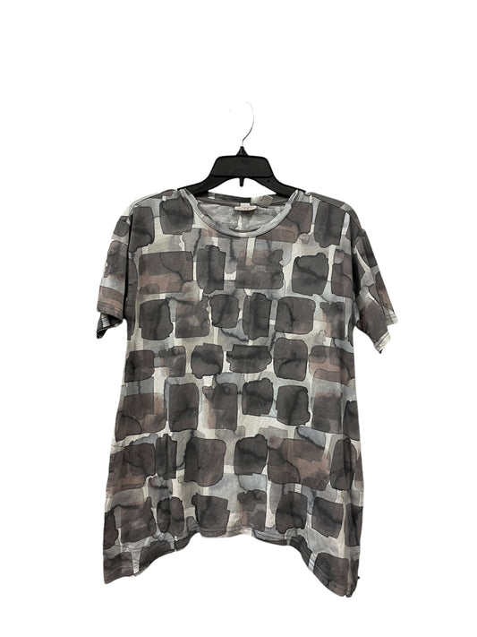 Top Short Sleeve By Logo In Grey, Size: Xs