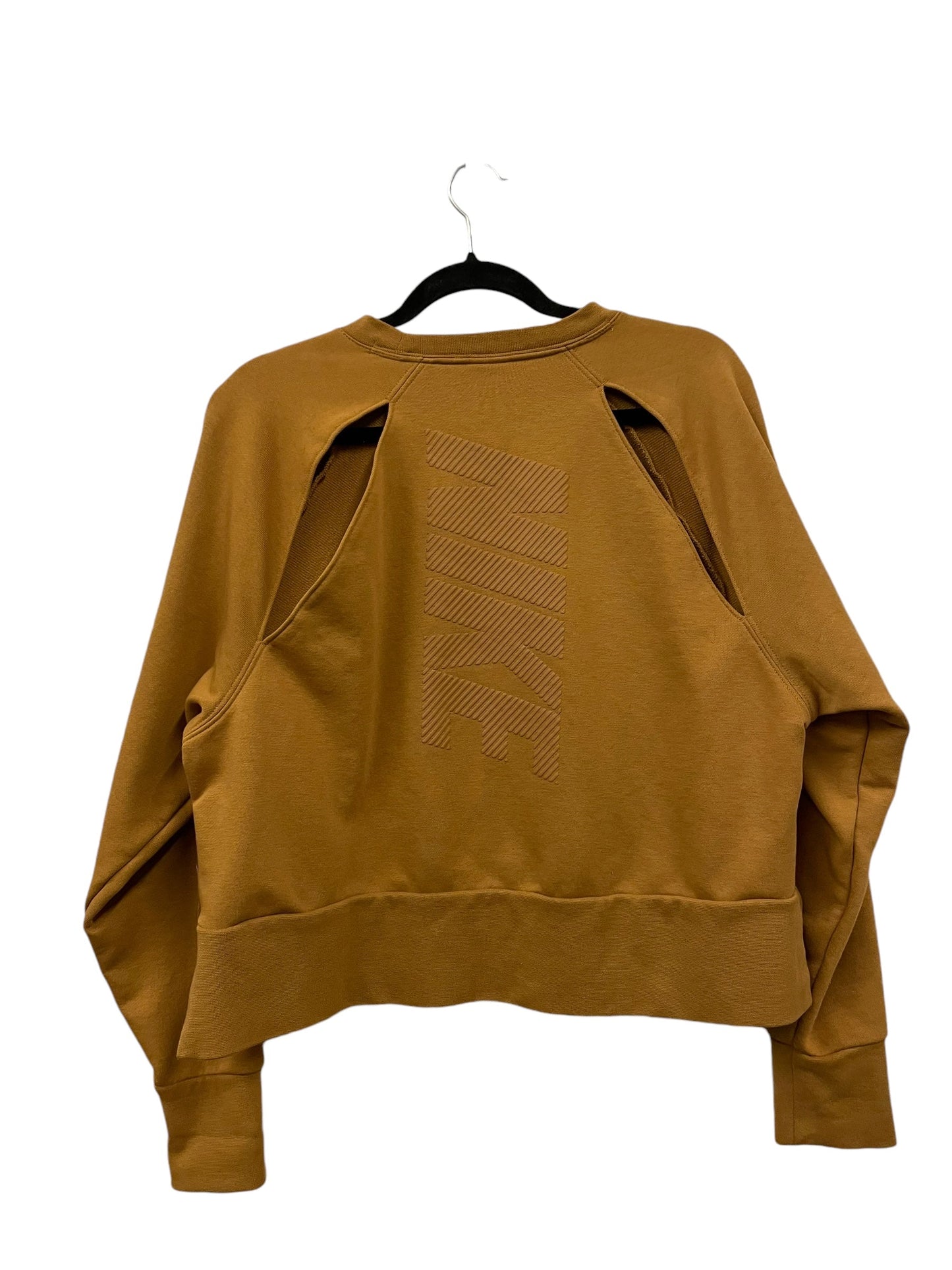 Athletic Sweatshirt Crewneck By Nike Apparel In Yellow, Size: M