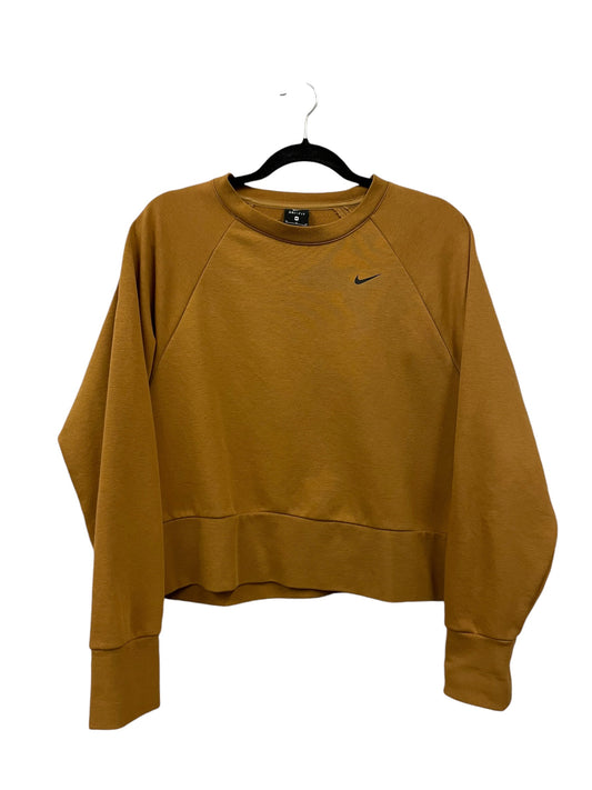 Athletic Sweatshirt Crewneck By Nike Apparel In Yellow, Size: M