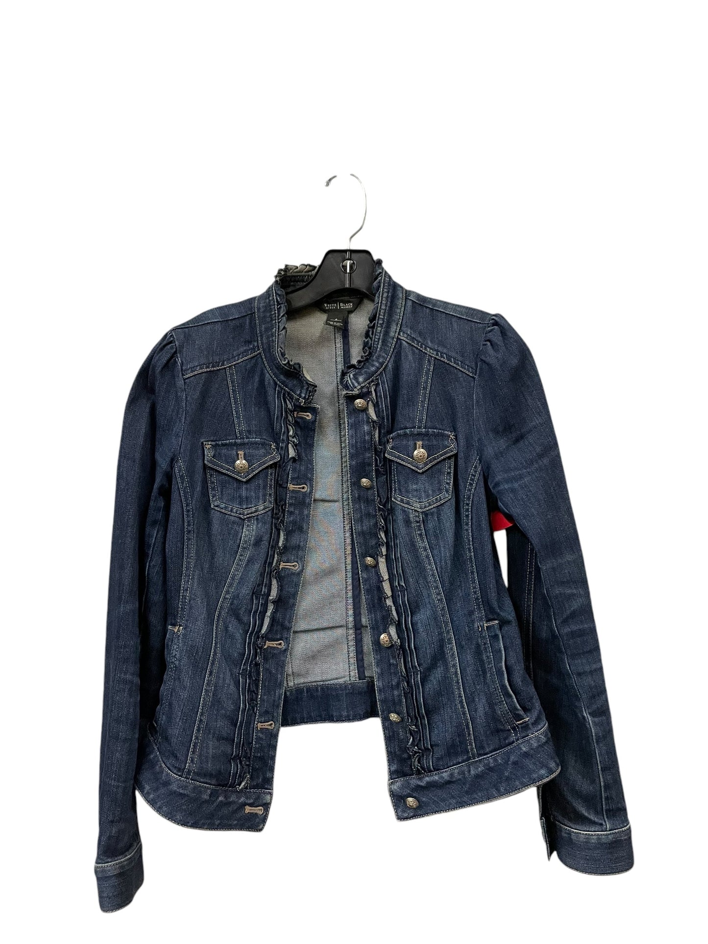 Jacket Denim By White House Black Market In Blue Denim, Size: 6