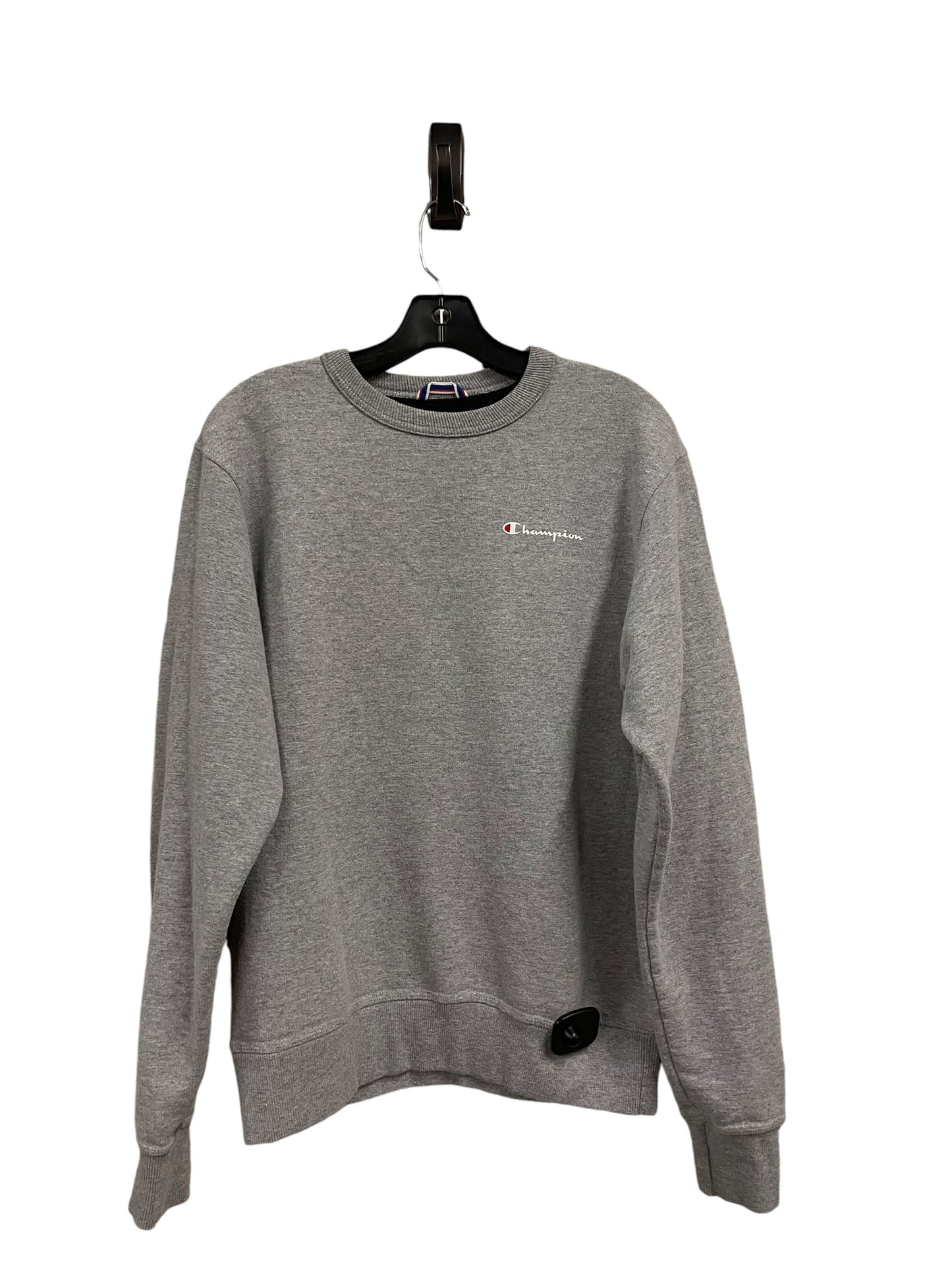 Athletic Sweatshirt Crewneck By Champion In Grey, Size: S