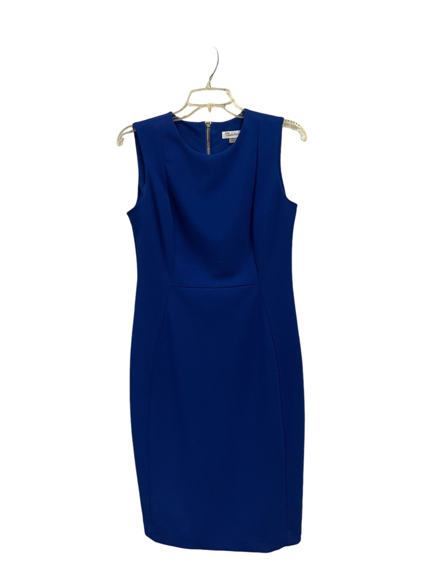 Dress Work By Calvin Klein In Blue, Size: 8