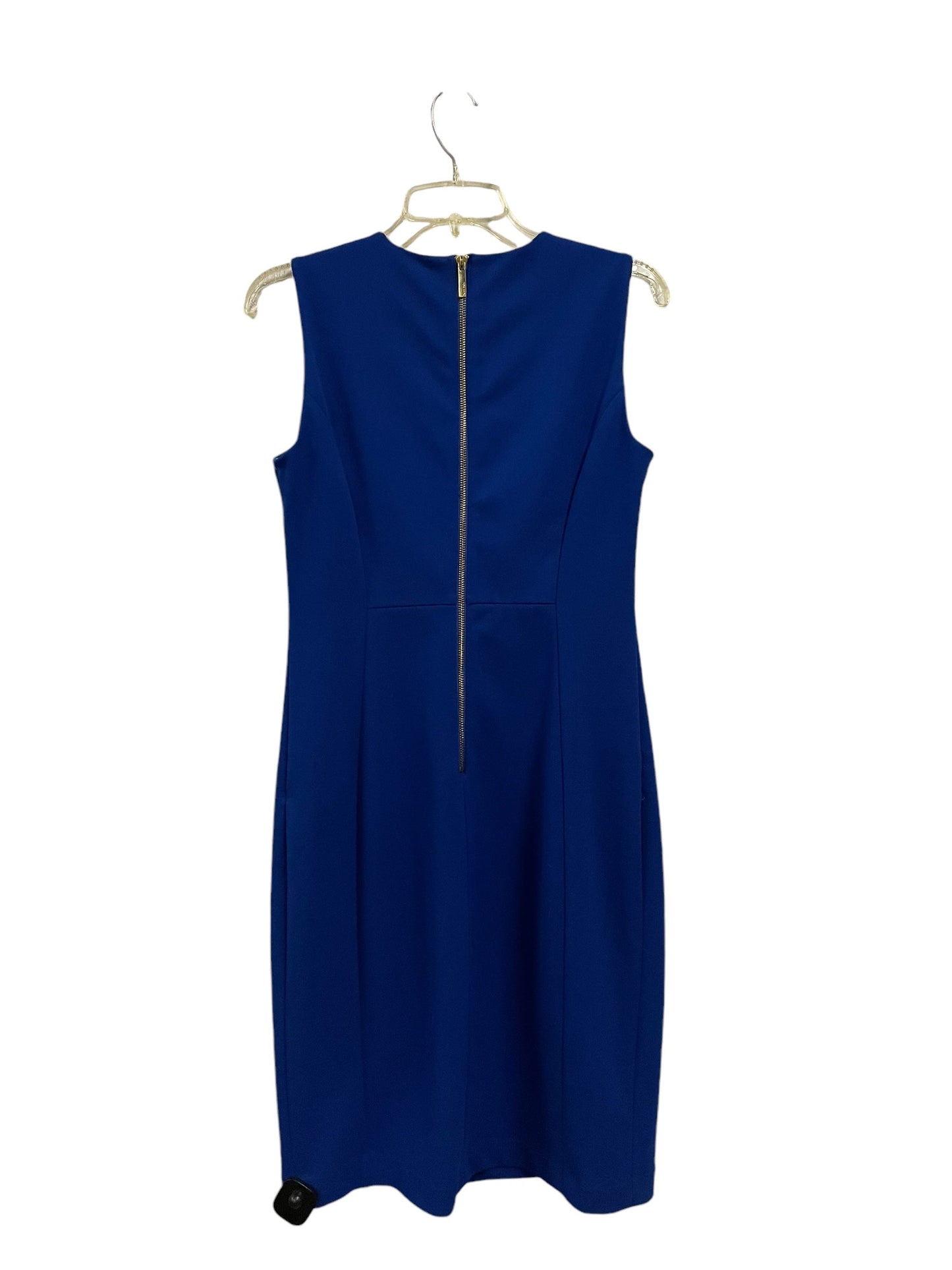 Dress Work By Calvin Klein In Blue, Size: 8