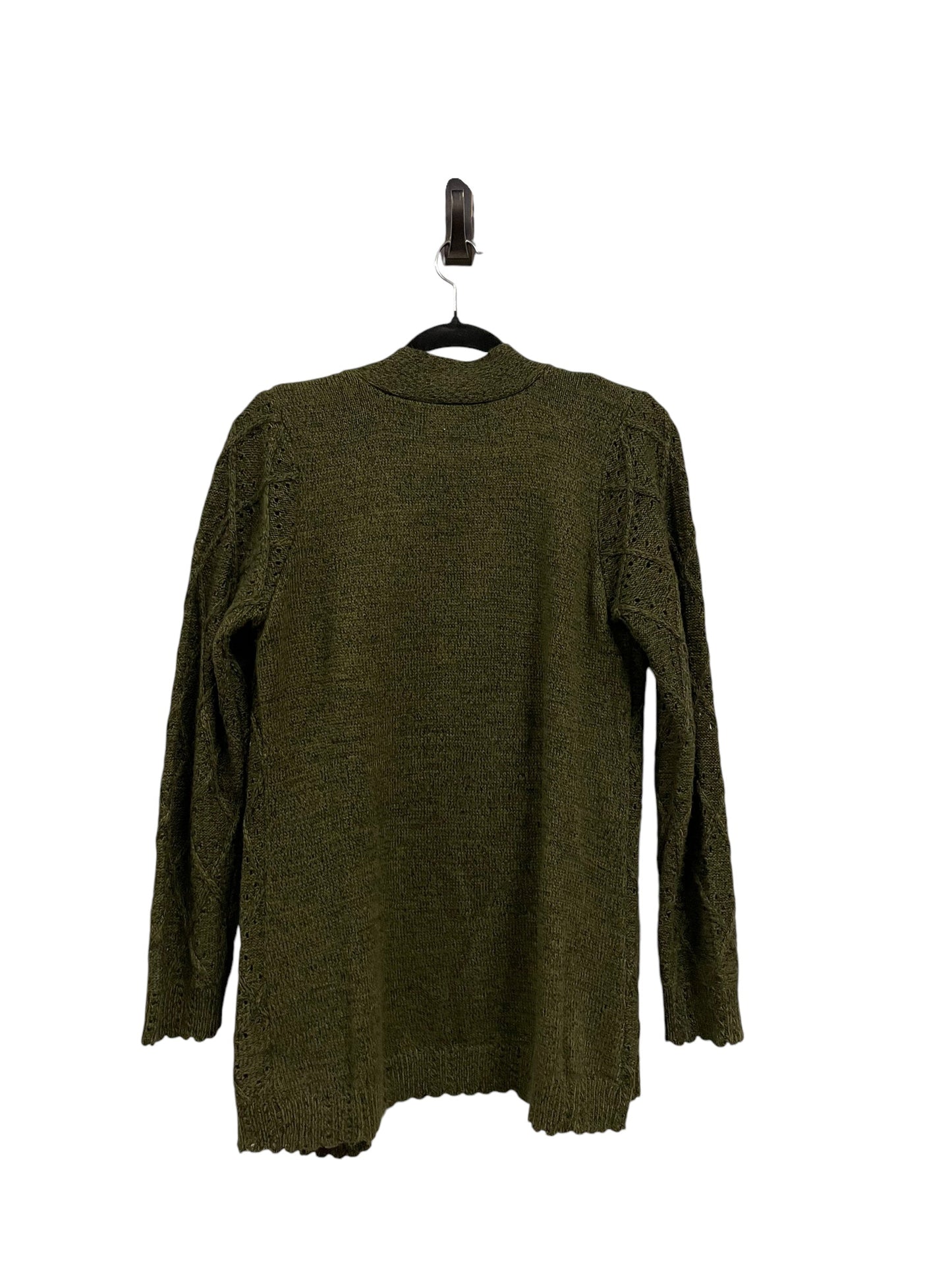 Sweater Cardigan By Karen Scott In Green, Size: S