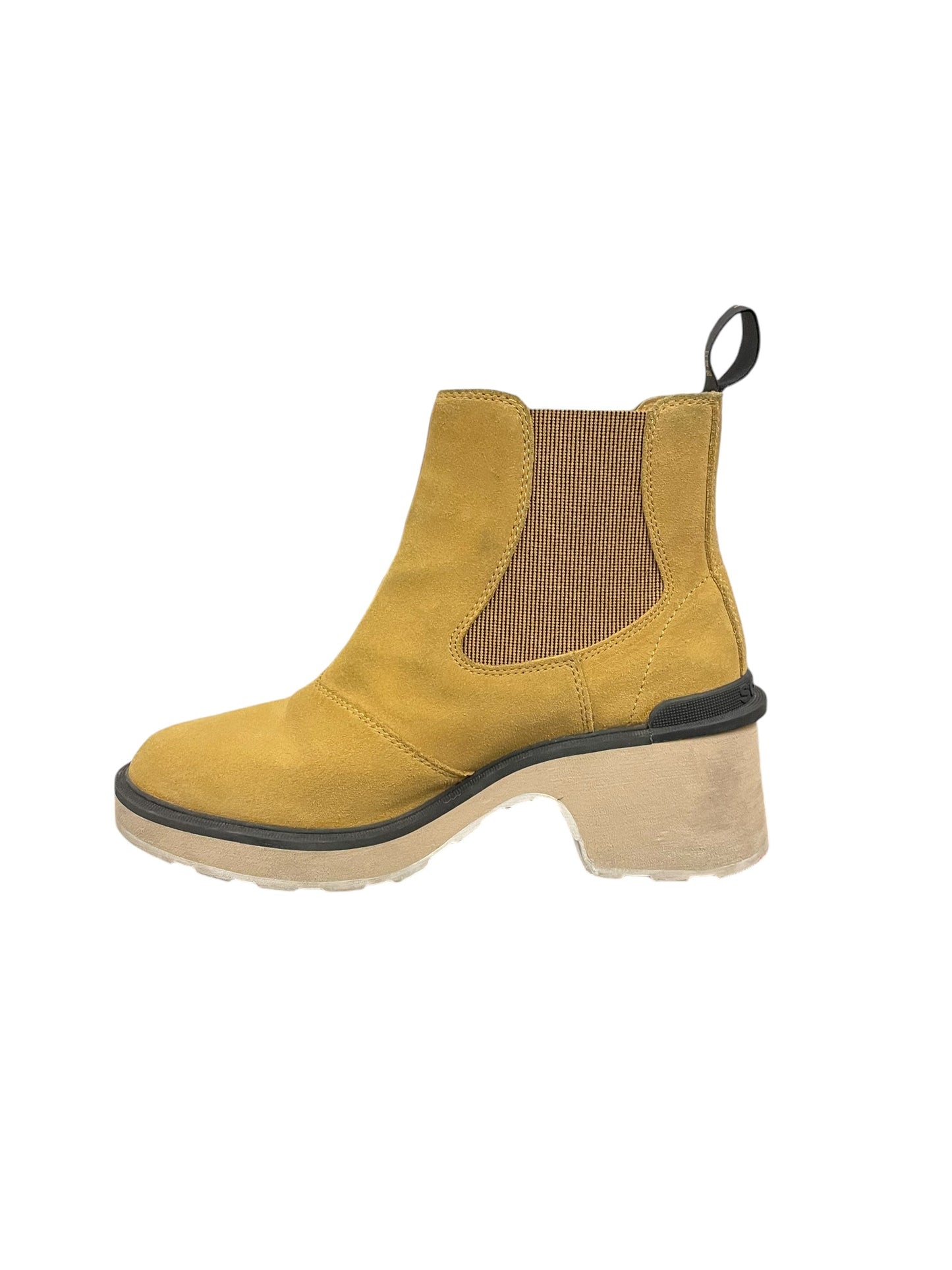 Boots Ankle Heels By Sorel In Yellow, Size: 10