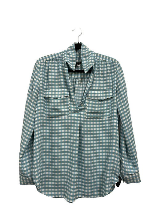 Top Long Sleeve By Ann Taylor In Blue, Size: M