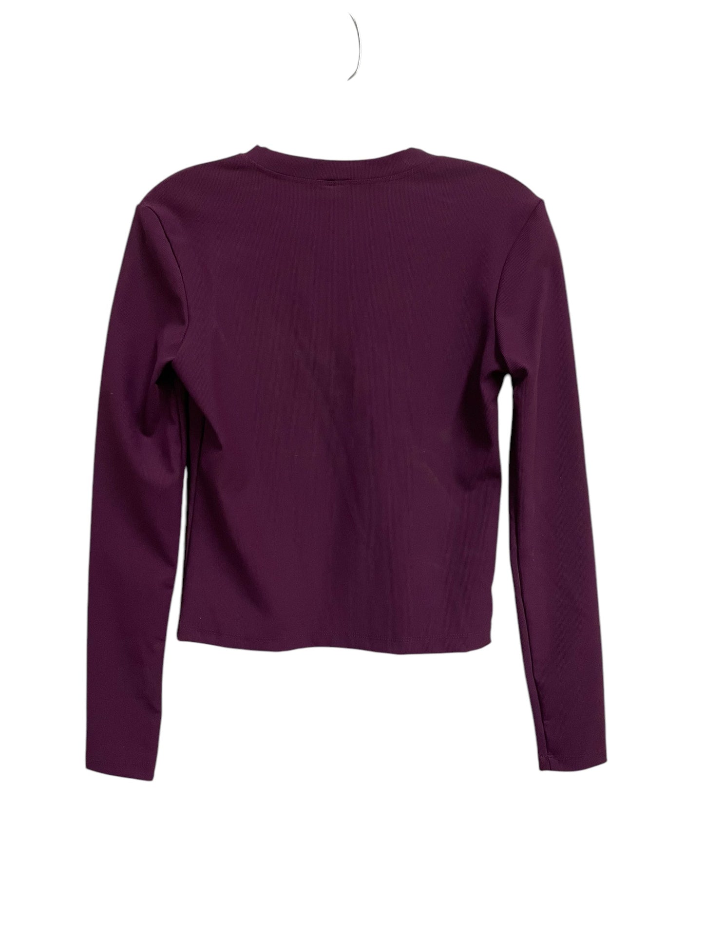 Athletic Top Long Sleeve Crewneck By 90 Degrees By Reflex In Purple, Size: S