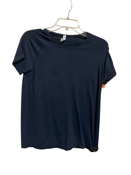 Athletic Top Short Sleeve By Athleta In Navy, Size: M