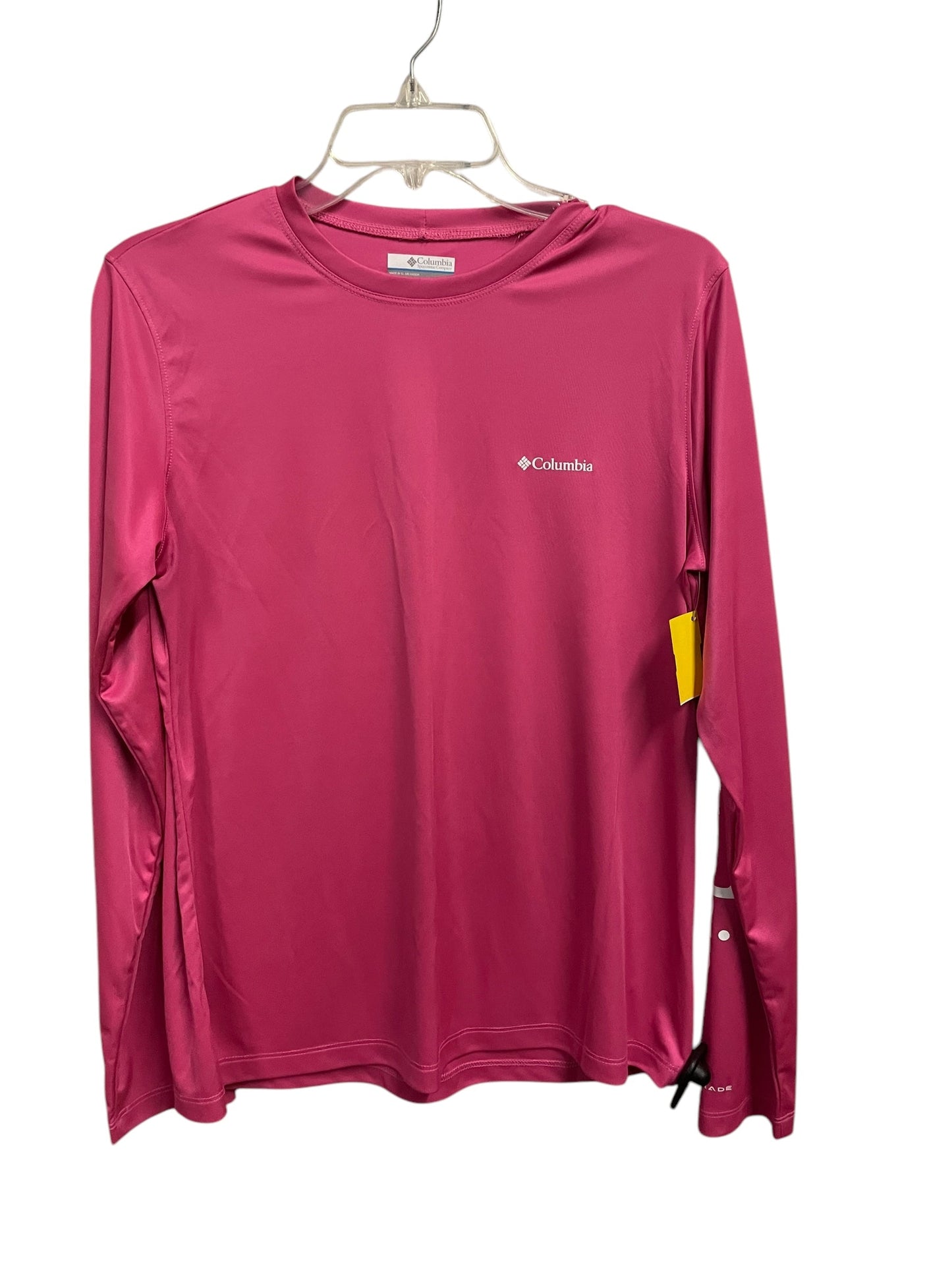 Athletic Top Long Sleeve Crewneck By Columbia In Pink, Size: M