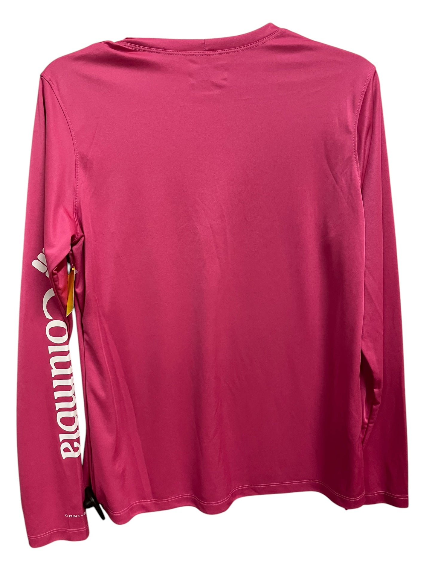 Athletic Top Long Sleeve Crewneck By Columbia In Pink, Size: M