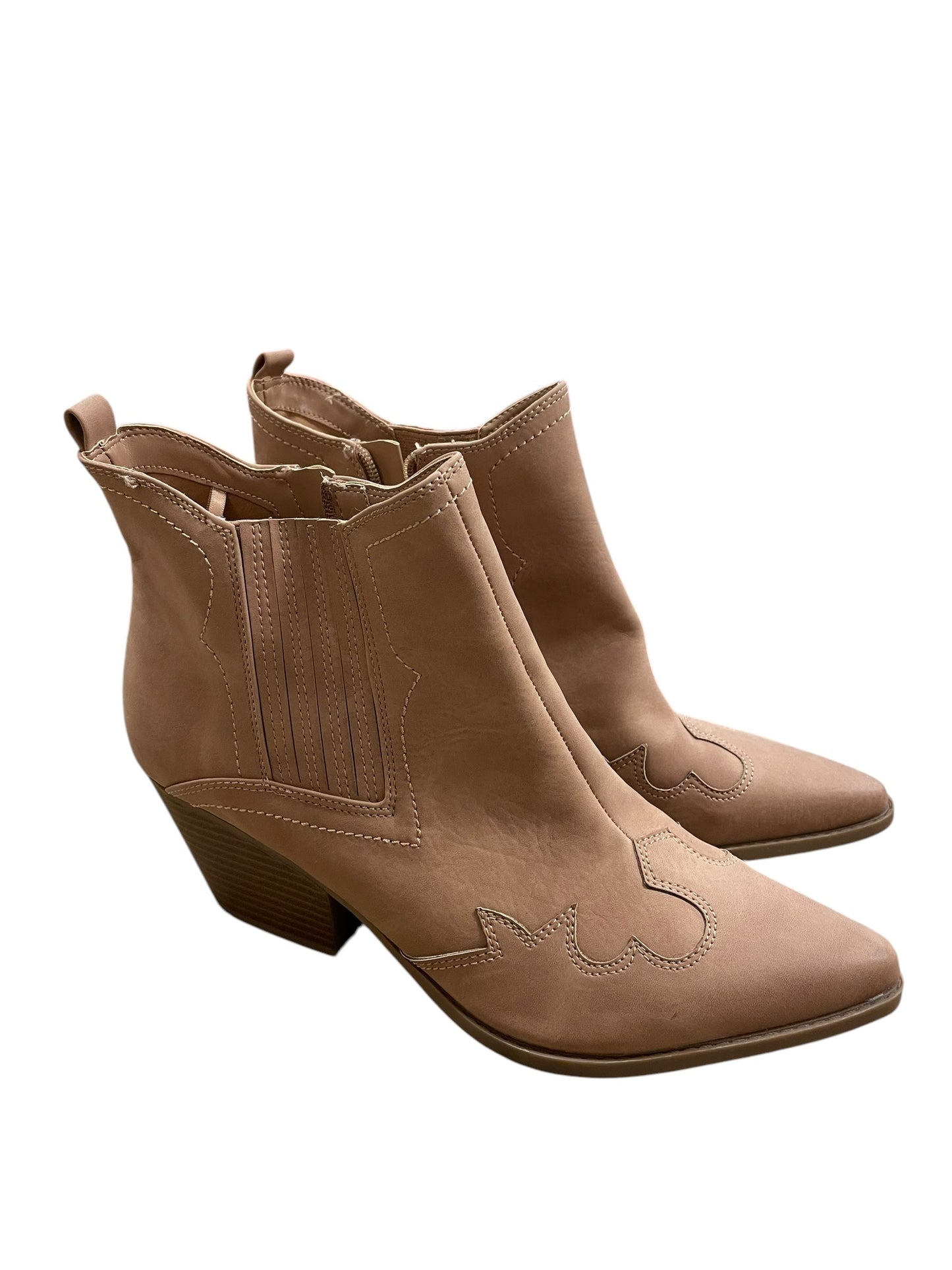 Boots Western By Indigo Rd In Tan, Size: 11