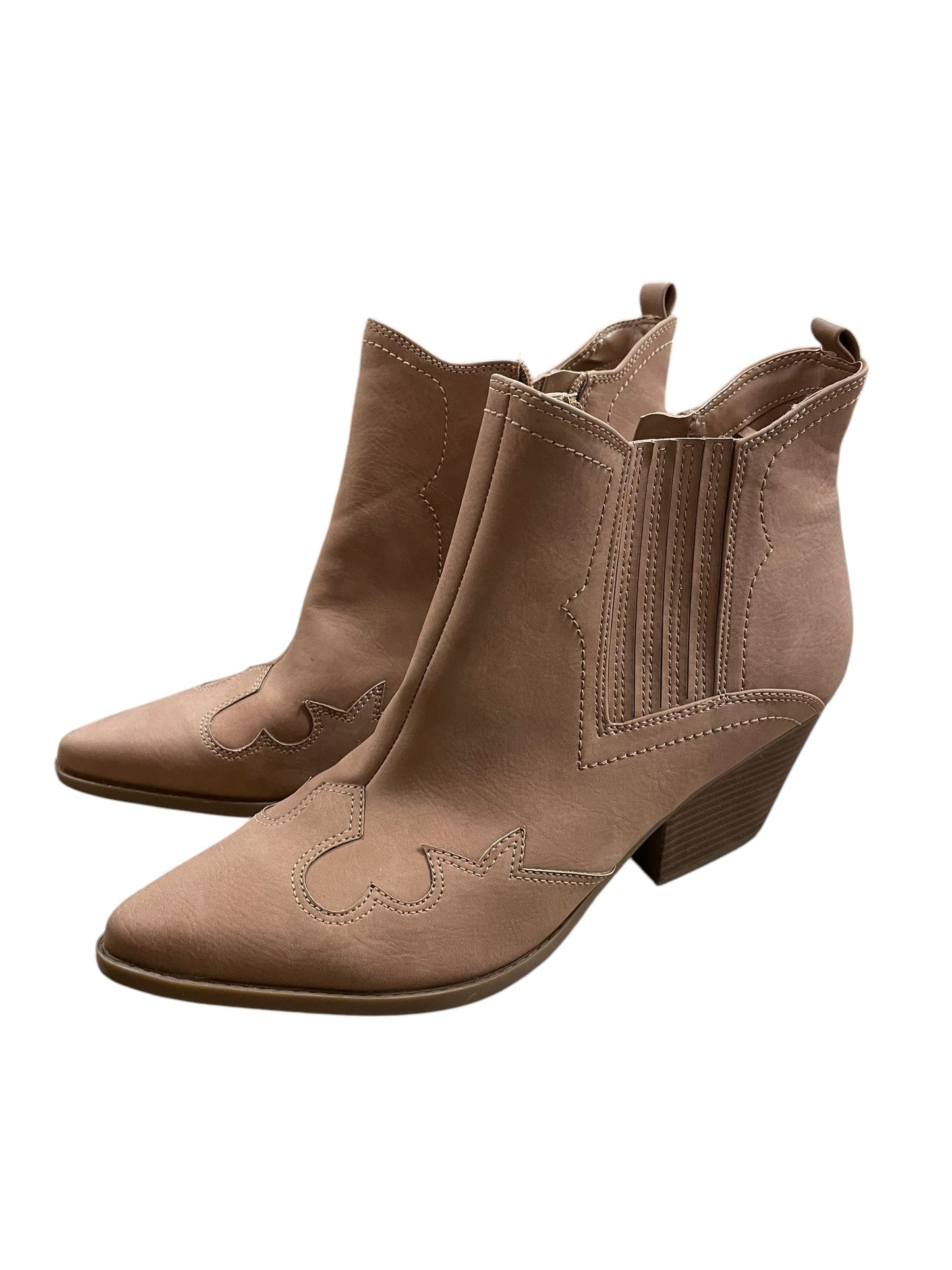 Boots Western By Indigo Rd In Tan, Size: 11