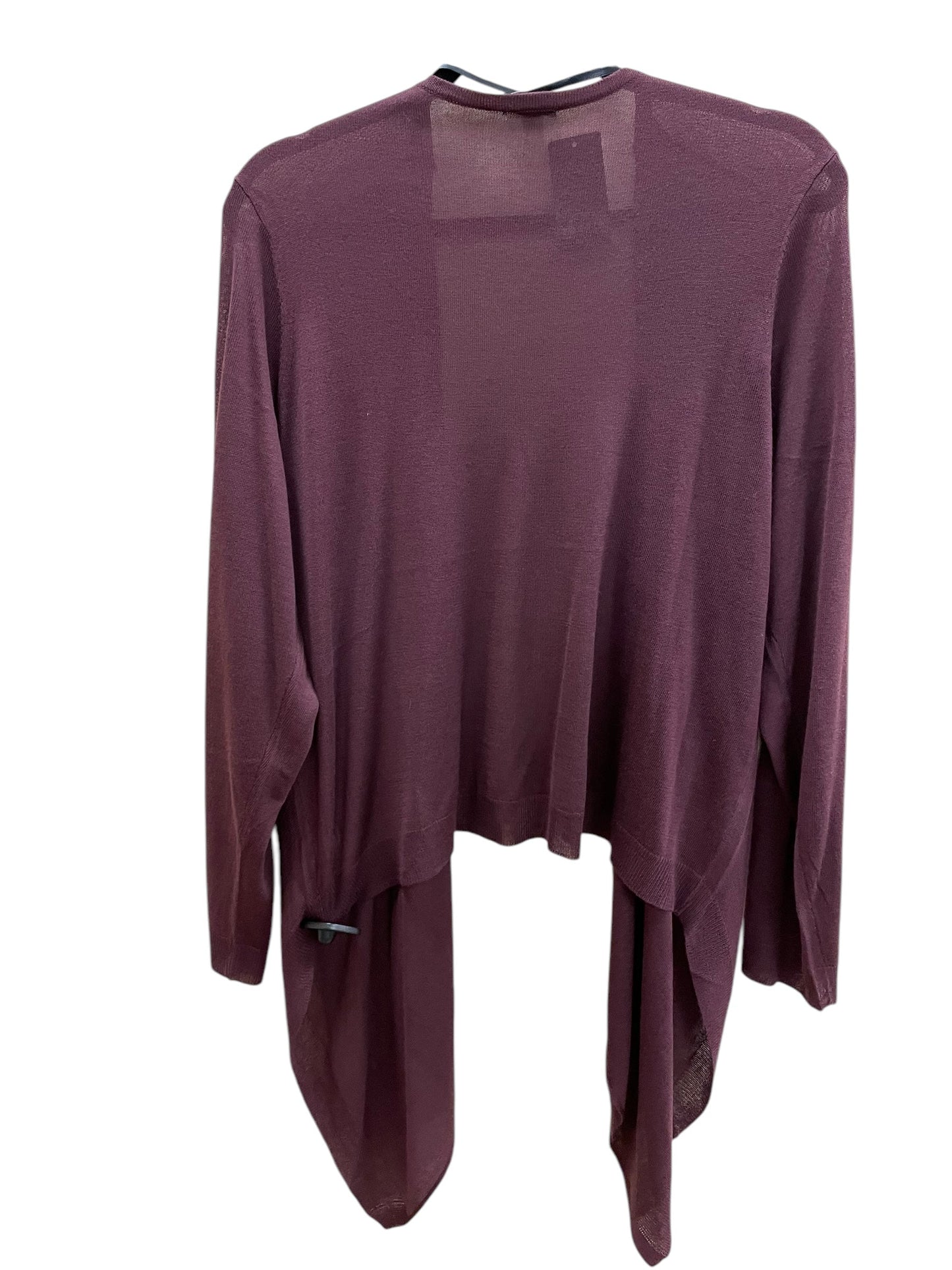 Sweater Cardigan By Torrid In Maroon, Size: 2x