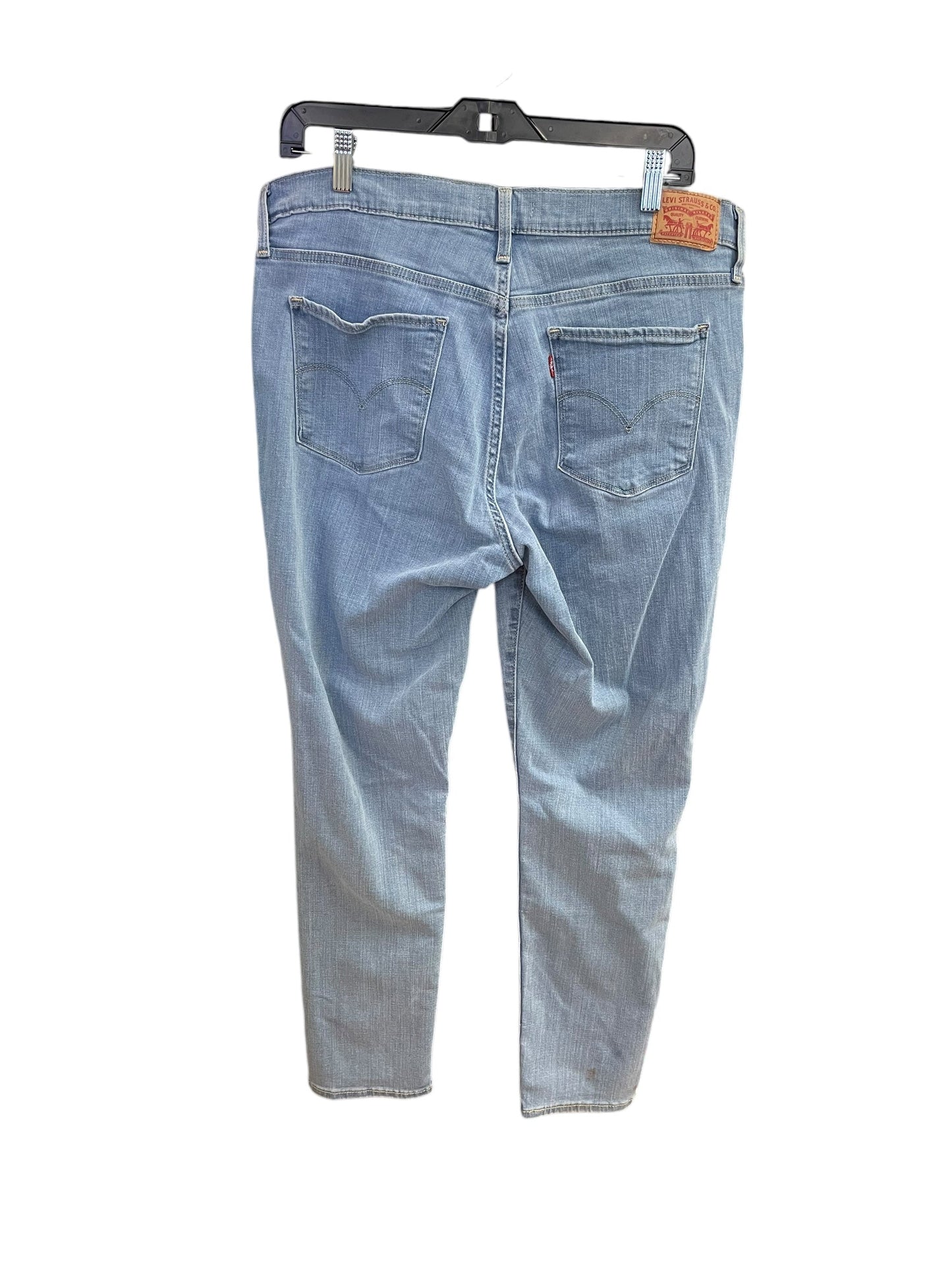 Jeans Skinny By Levis In Blue Denim, Size: 16