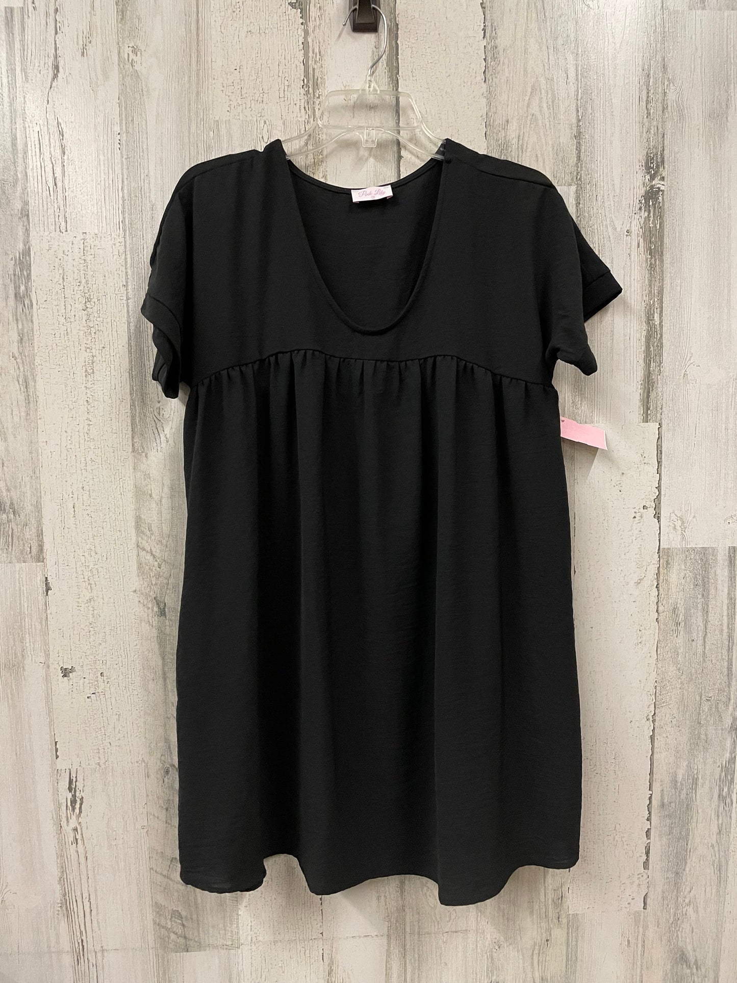 Black Dress Casual Short Pink Lily, Size S