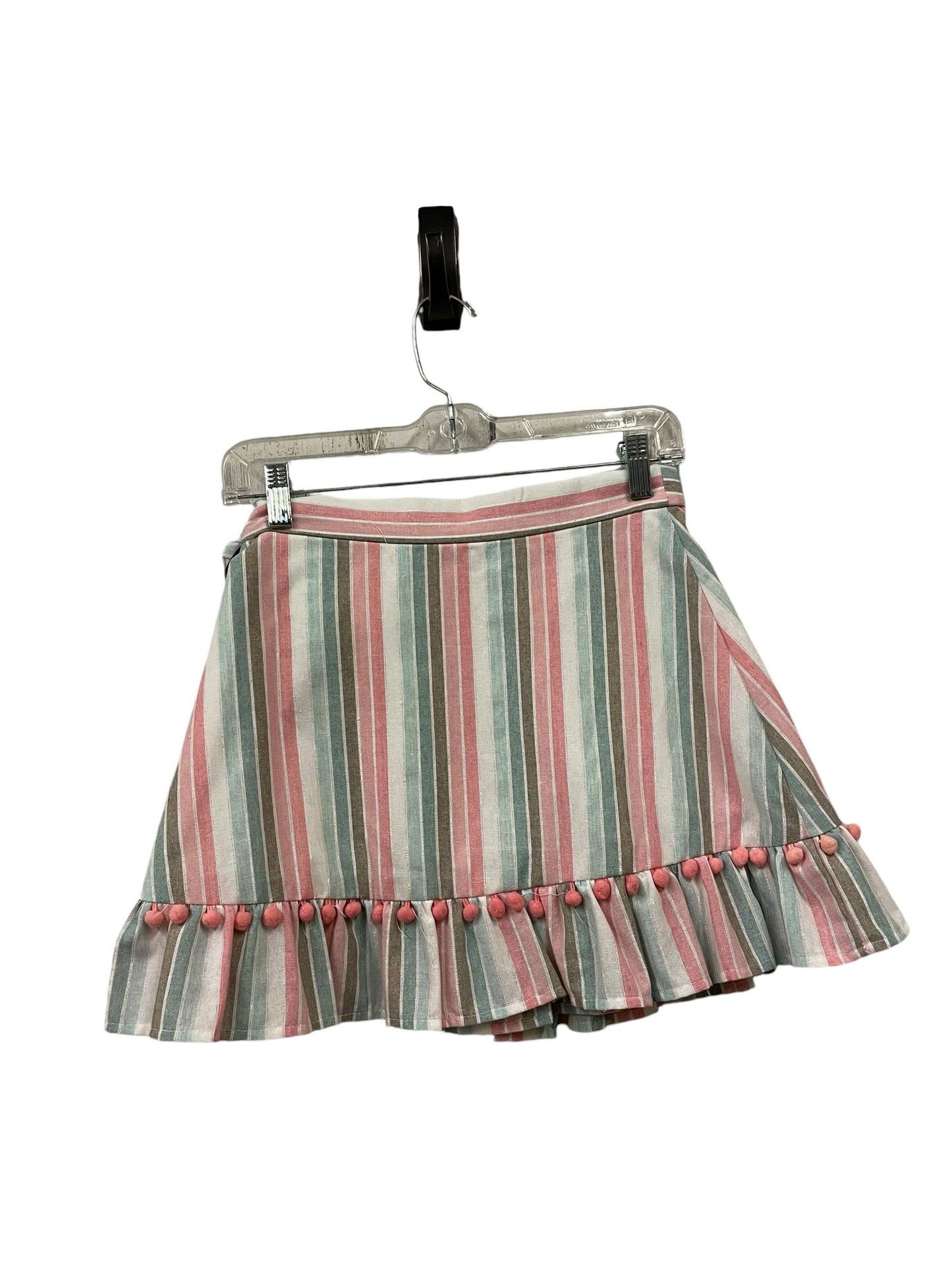 Skirt Mini & Short By Clothes Mentor In Green & Pink, Size: S