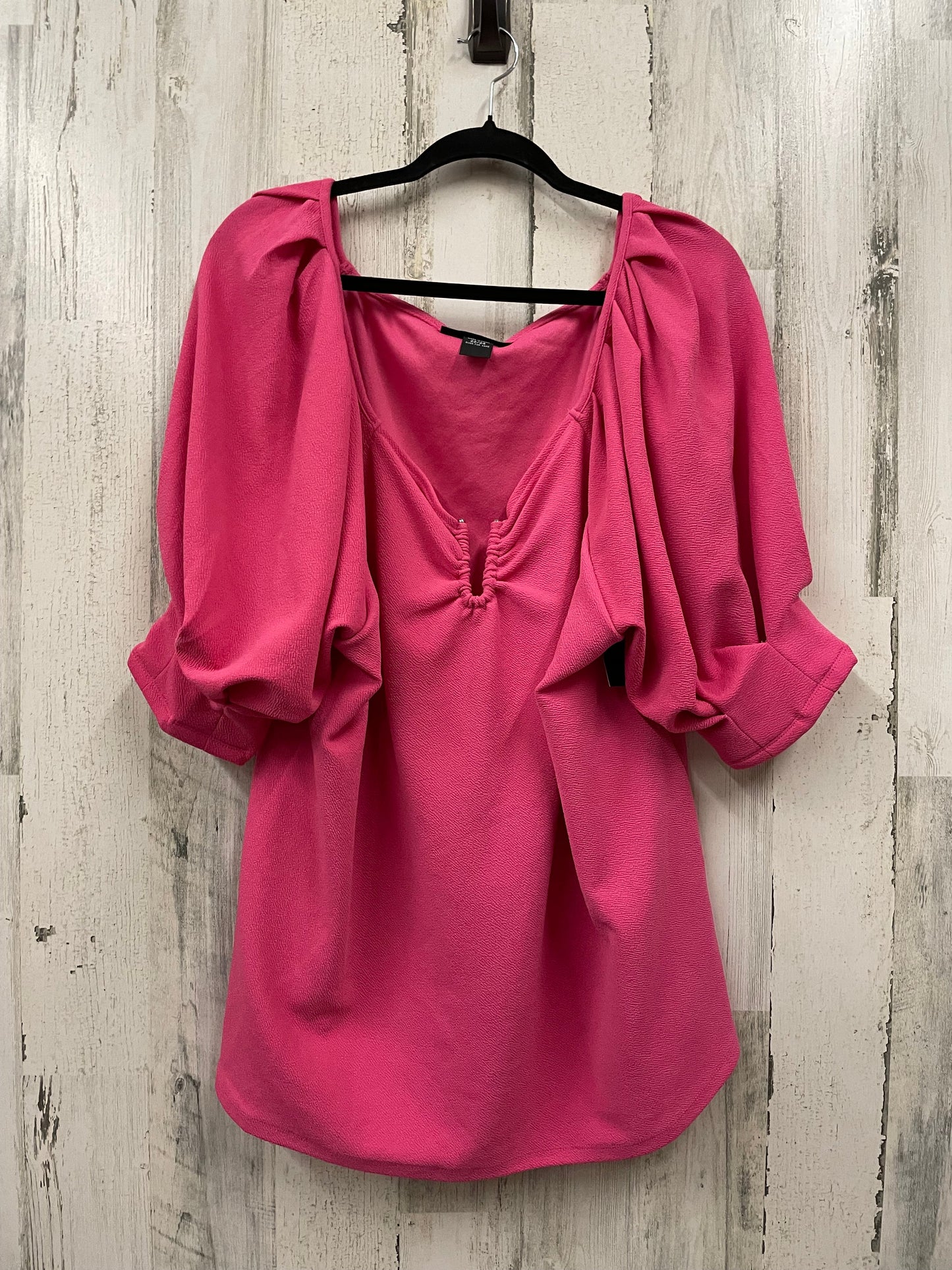 Pink Top Short Sleeve Ashley Stewart, Size 3x