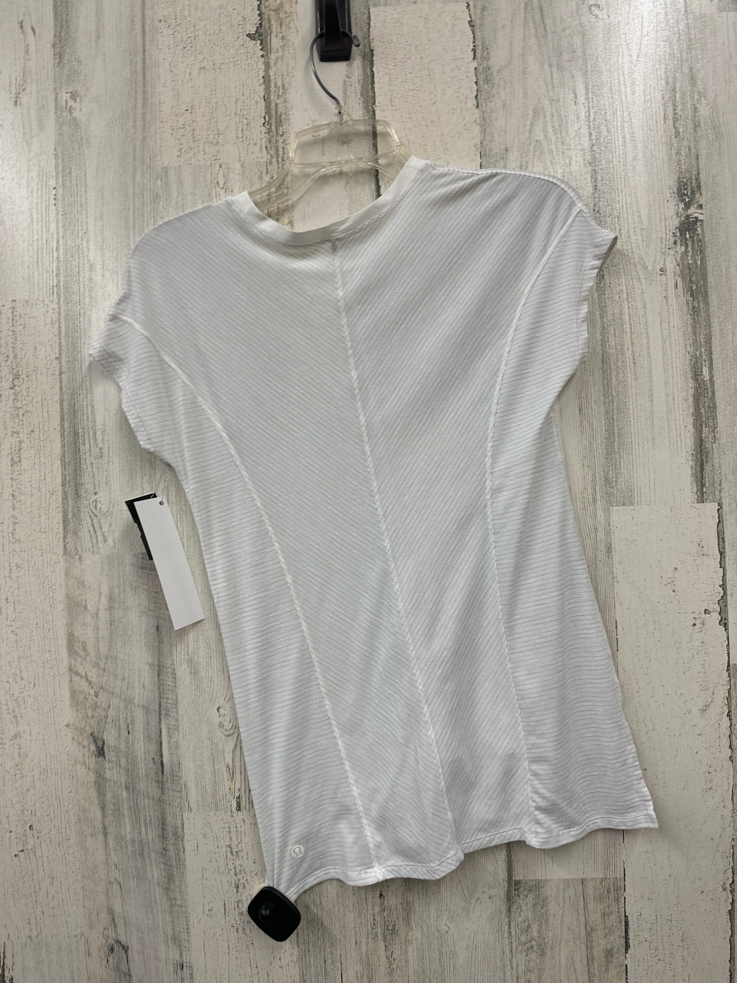 White Athletic Top Short Sleeve Lululemon, Size S